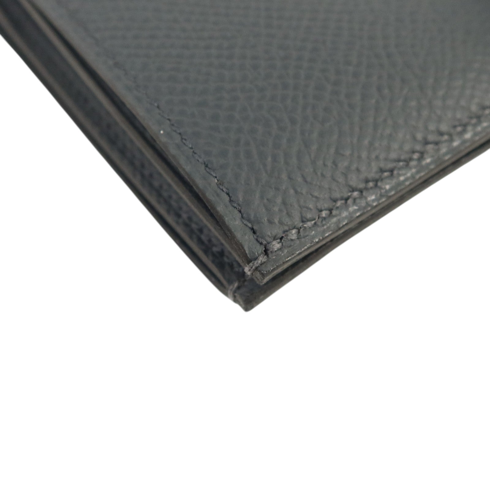 HERMES Epsom皮革Bearn Wallet銀扣錢包Grie Misty