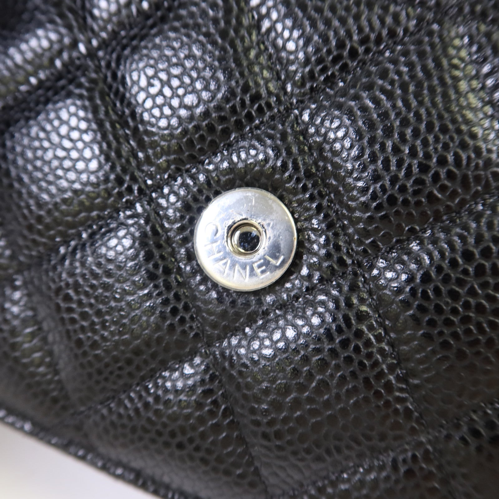 CHANEL 牛皮皮革WOC Wallet On Chain銀扣鏈帶肩背袋