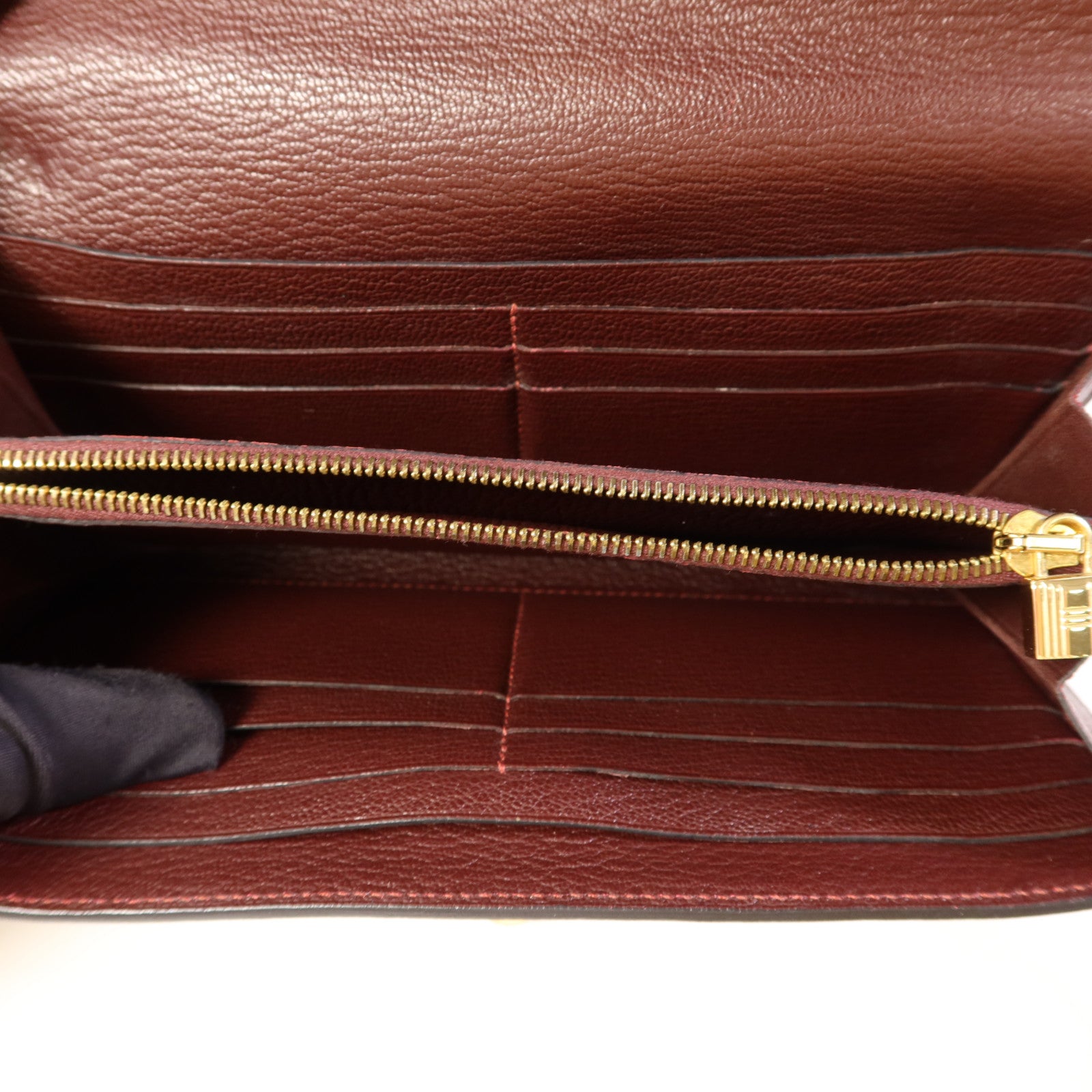 HERMES Chevre皮革Kelly Long Wallet金扣長錢包