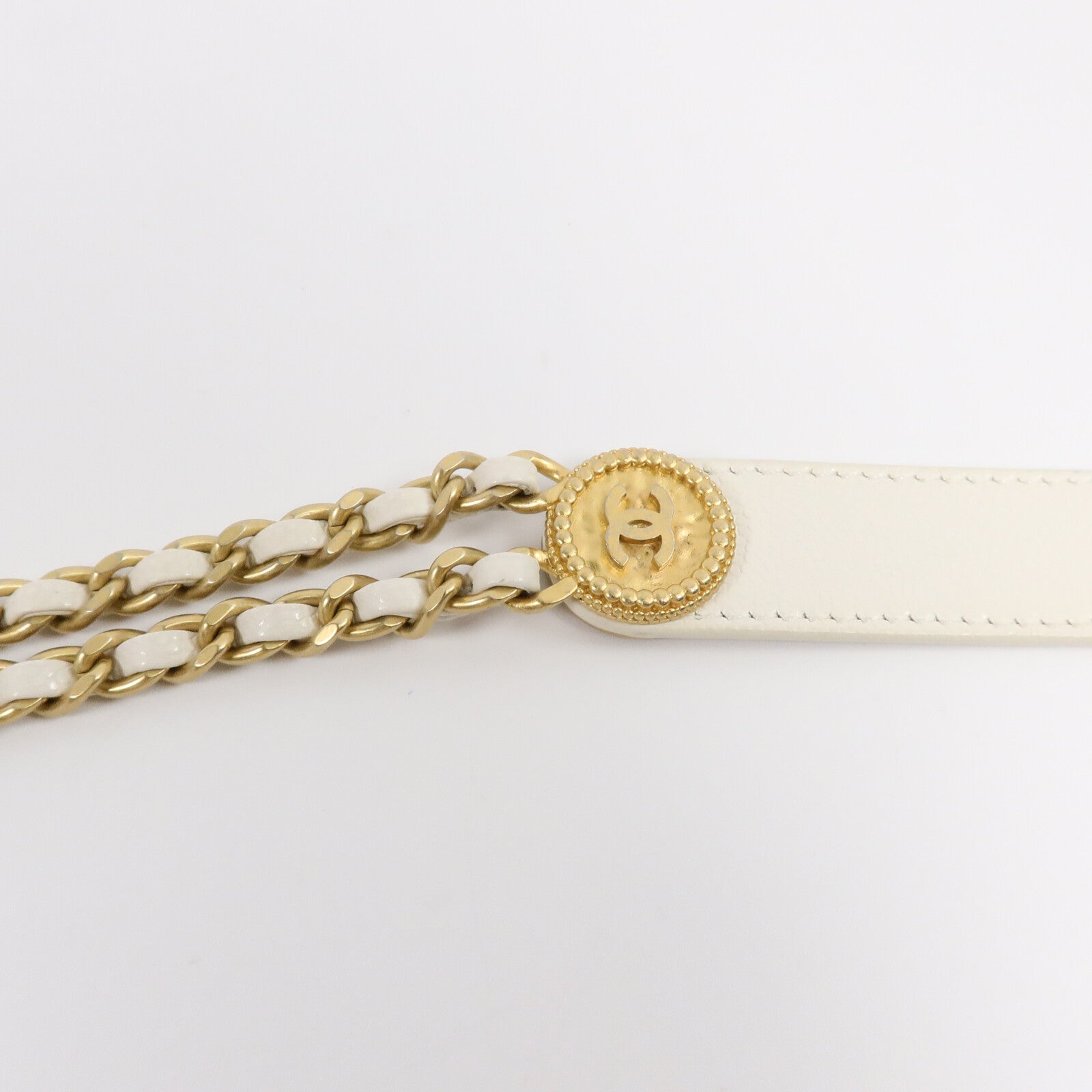 CHANEL 牛皮皮革Mini Coins Flap鏈帶肩背袋