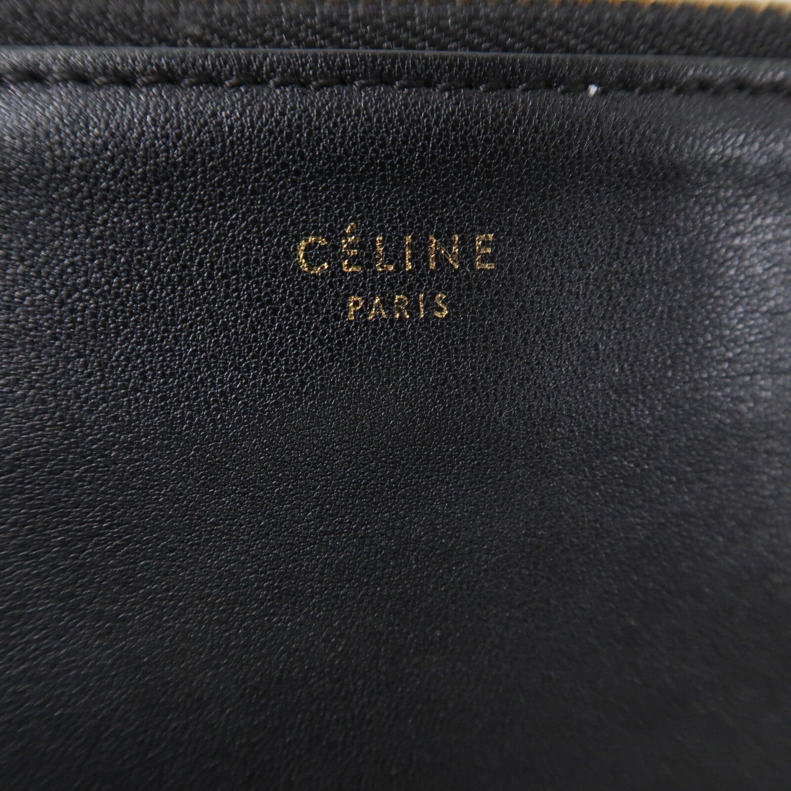 CELINE 牛皮皮革Trio肩背袋