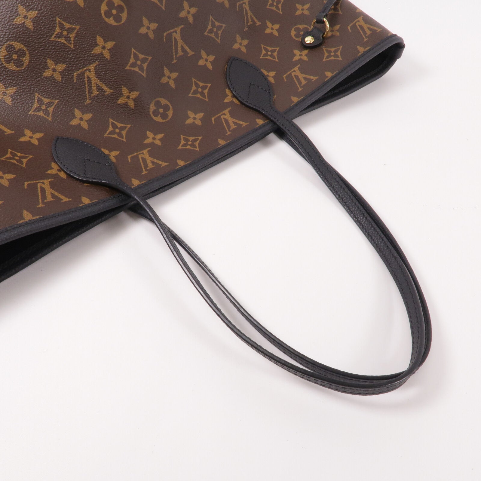 LOUIS VUITTON 牛皮皮革Monogram Neverfull Inside Out MM手挽袋