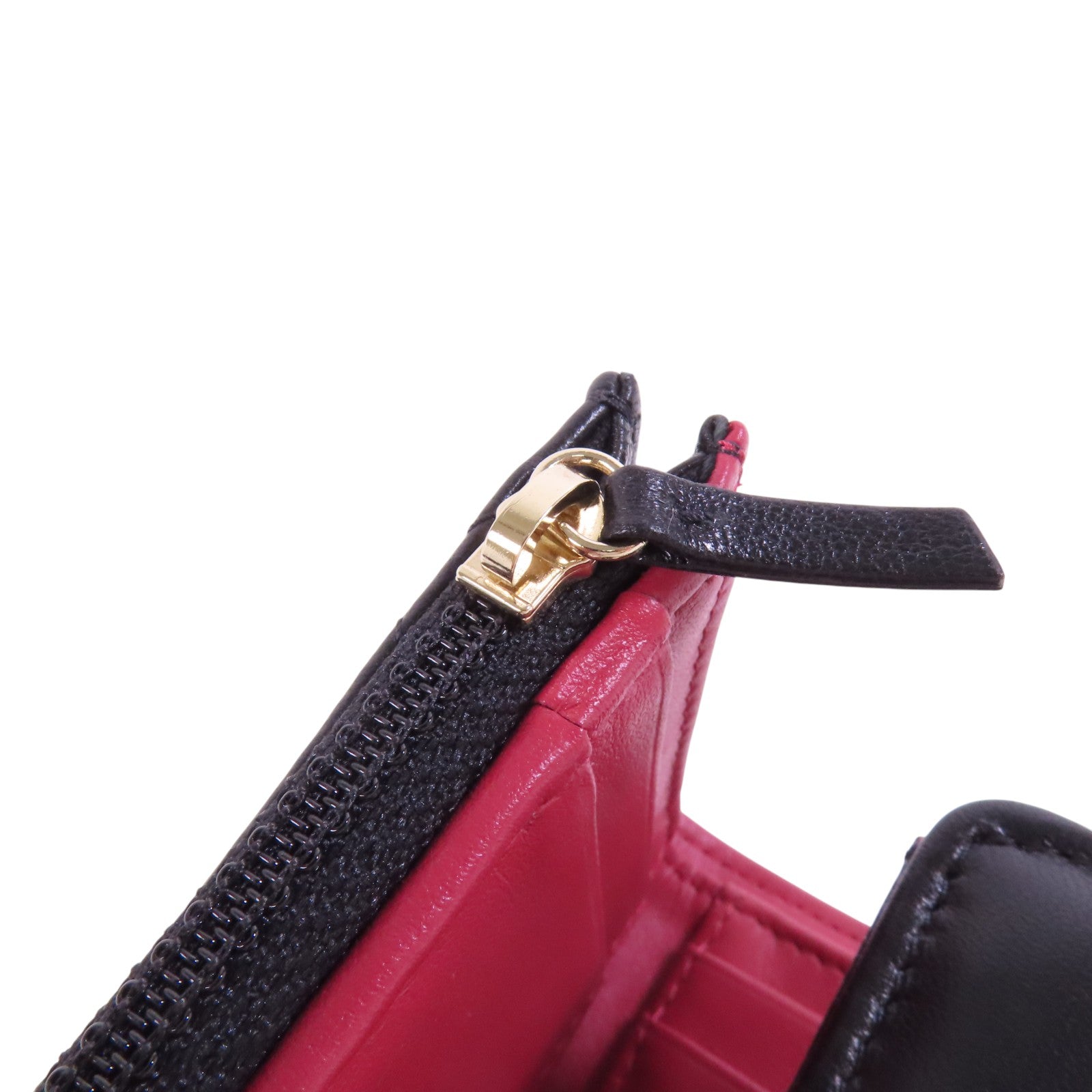 CHANEL 羊皮皮革Chanel 19 Small Wallet金扣短錢包