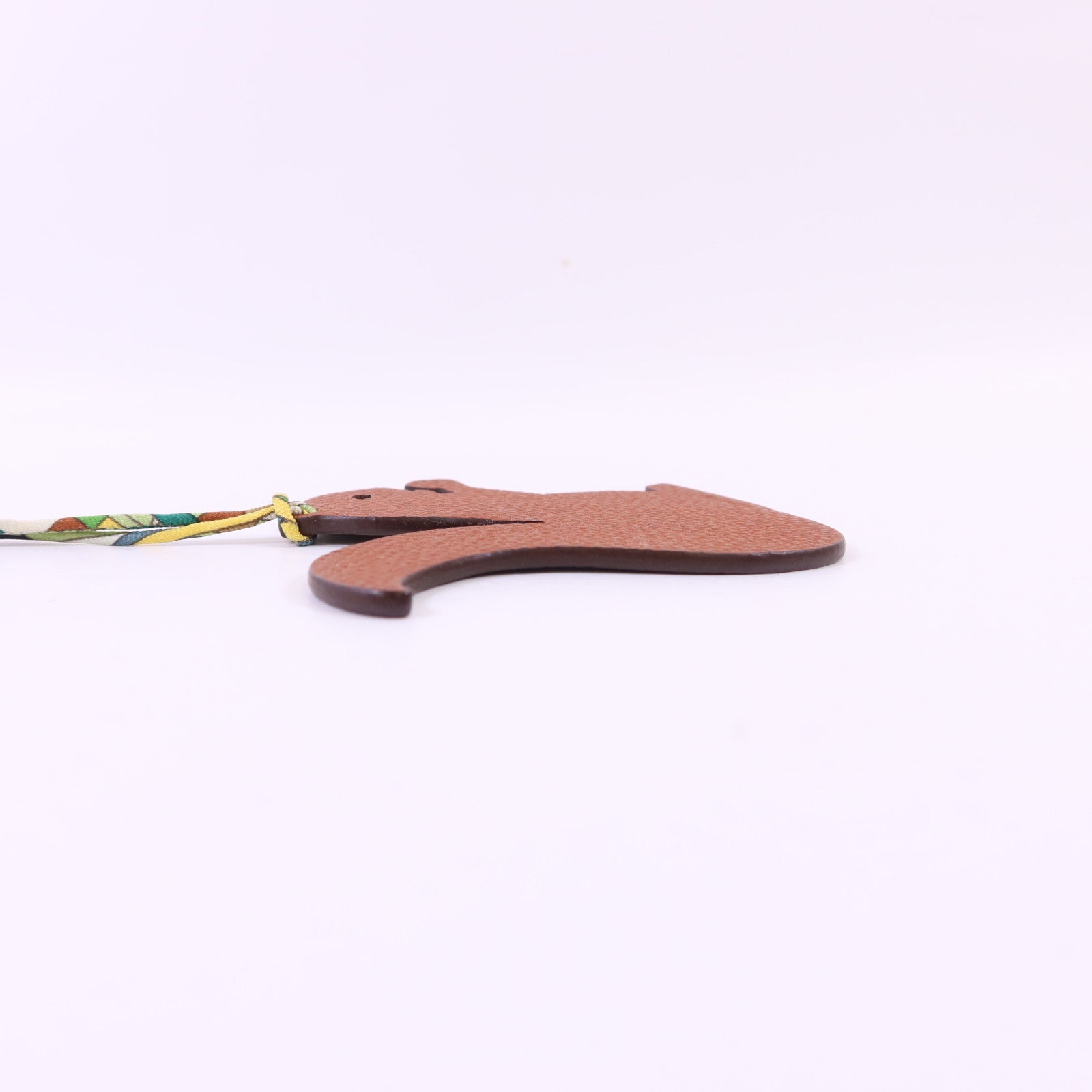 HERMES Clemence皮革Petit H Squirrel Charm掛飾