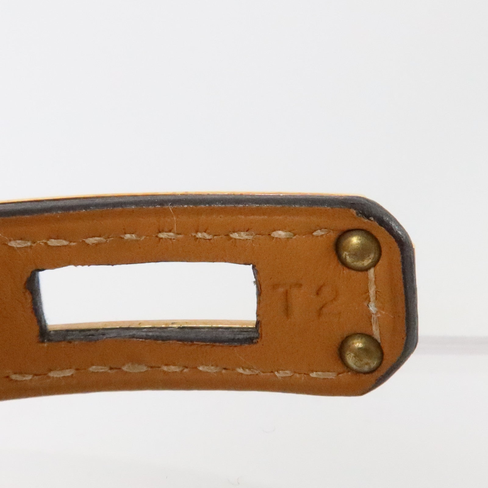 HERMES 蜥蜴皮革Kelly Double Tour Bracelet金扣手鏈Natura