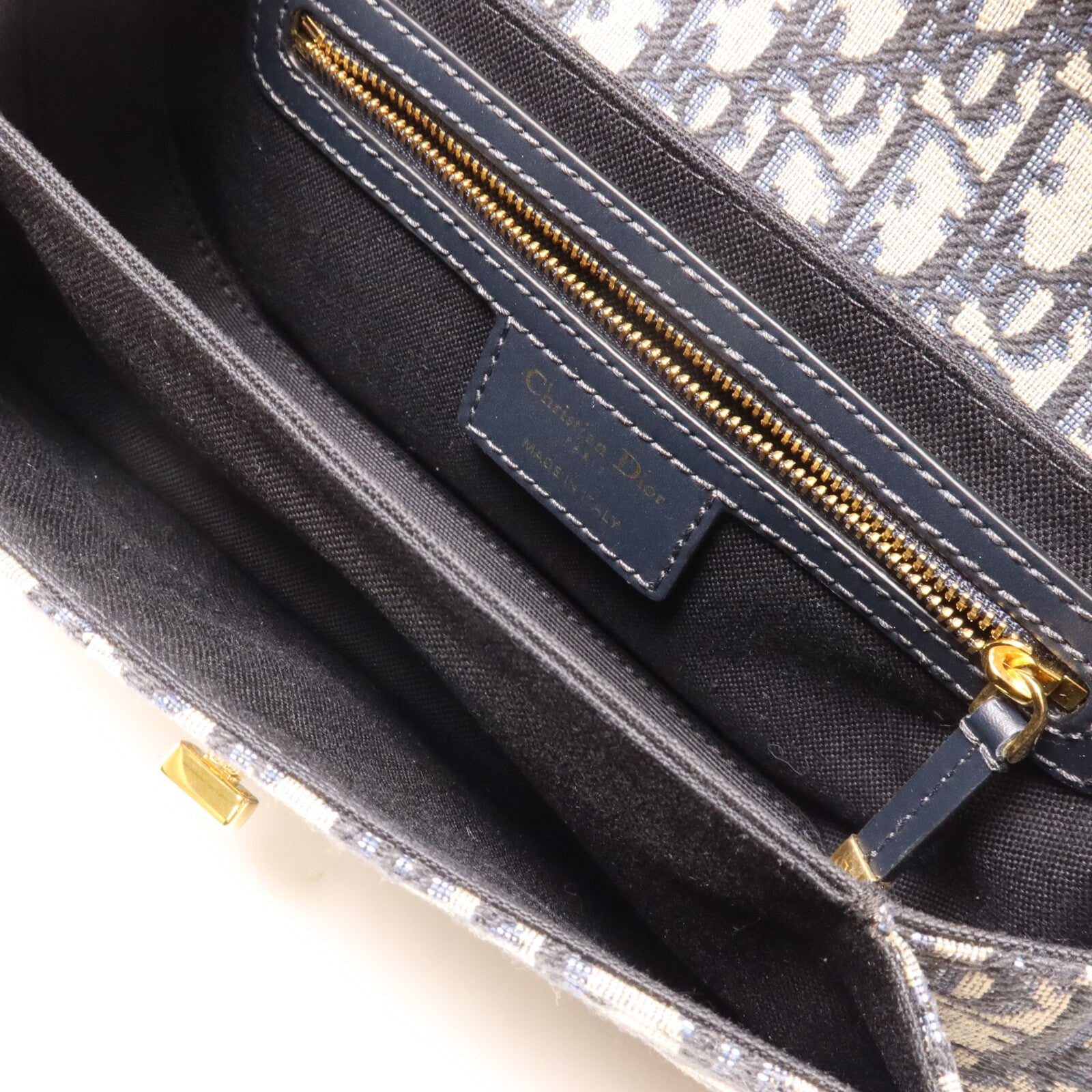 Dior 帆布30 Montaigne Avenue鏈帶肩背袋