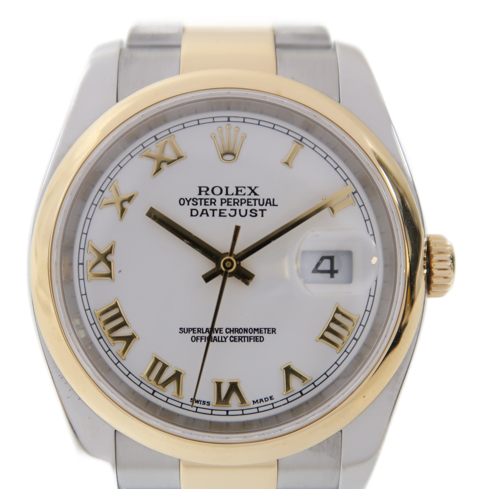 ROLEX Datejust 18K黃金/不鏽鋼手錶自動機芯