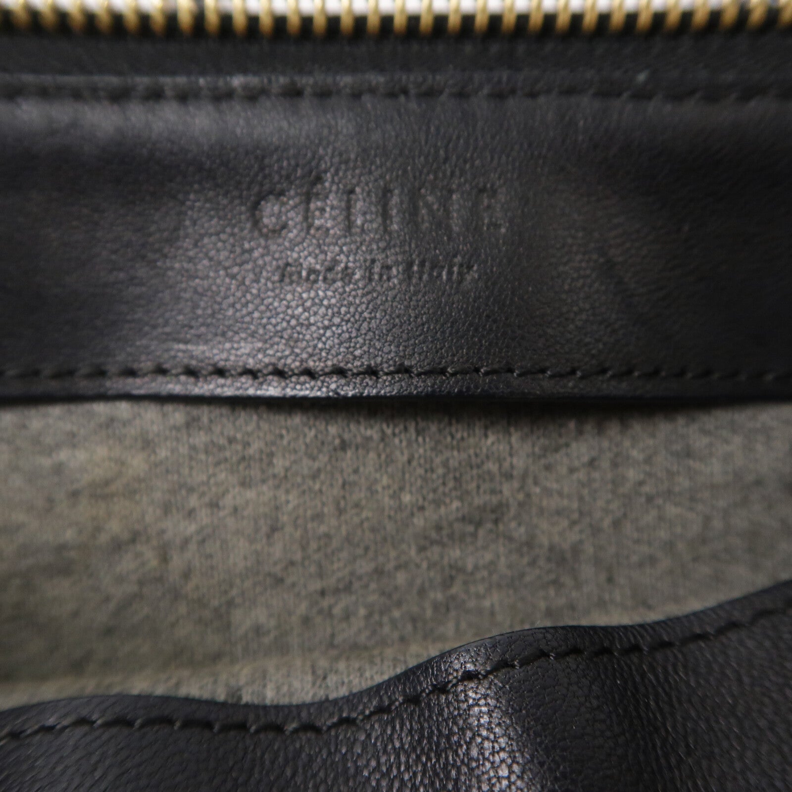 CELINE 牛皮皮革Trio肩背袋