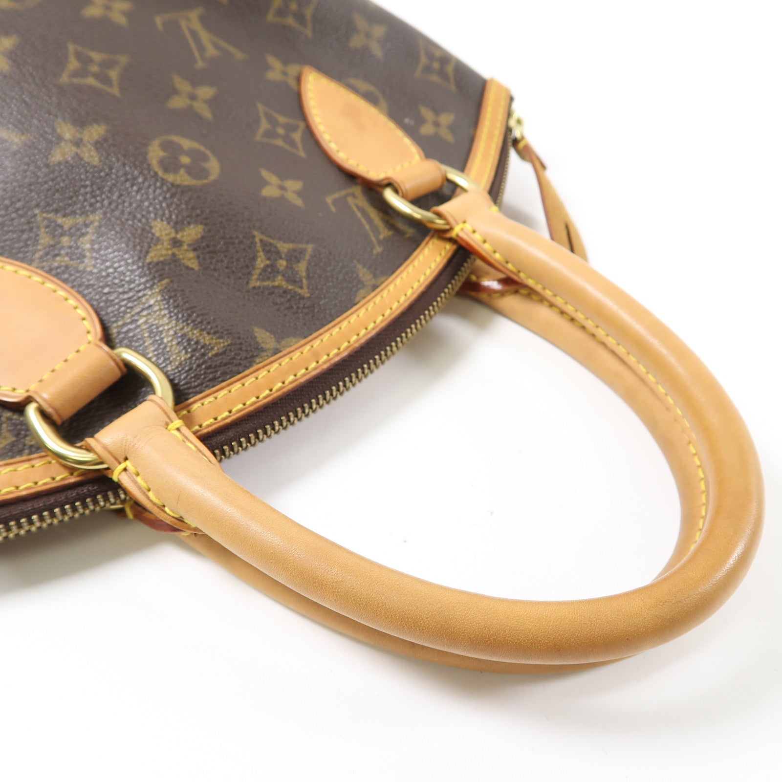 LOUIS VUITTON 【激減優惠】Monogram Lockit金扣手挽袋啡色