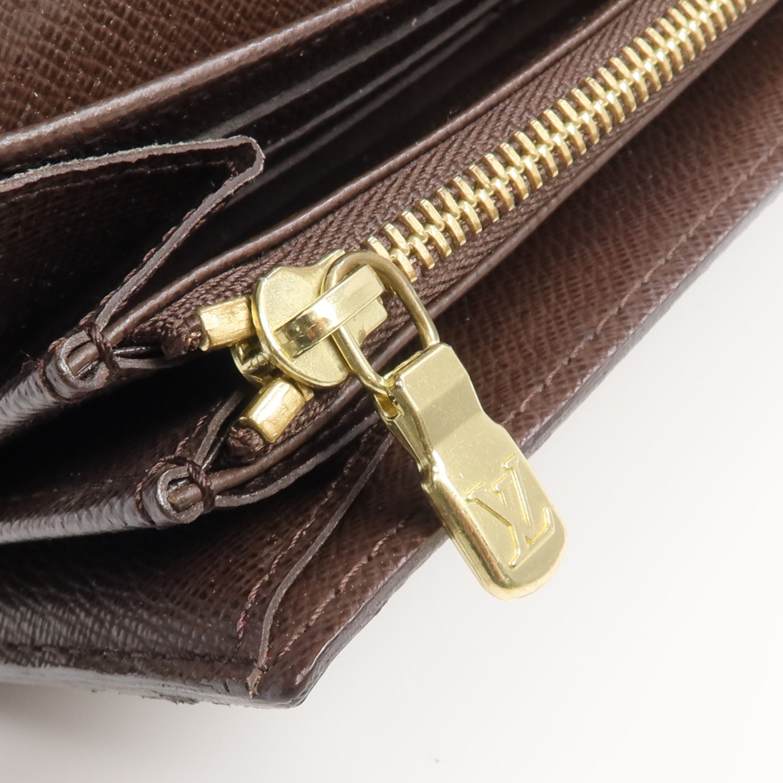 LOUIS VUITTON Damier Sarah Wallet金扣長錢包