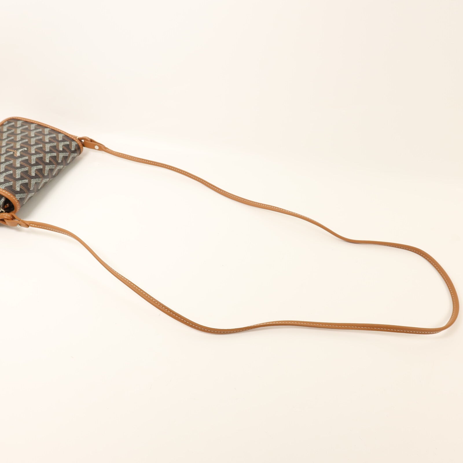 GOYARD 塗層帆布Plumet Pocket Wallet銀扣肩背袋