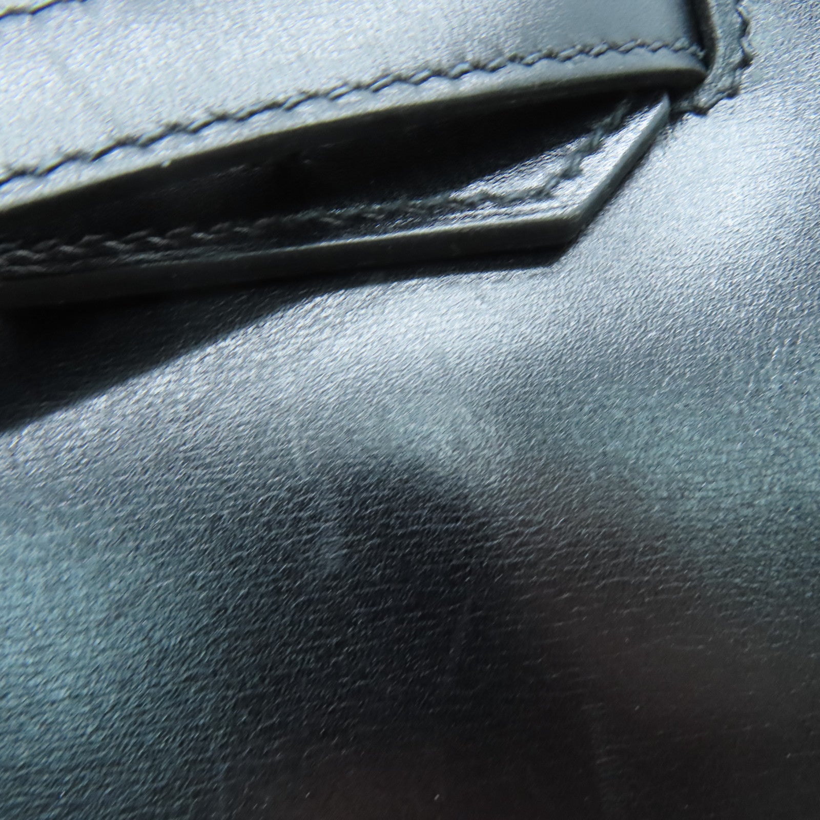 HERMES Box Calf皮革Birkin 30 So Black手挽袋黑色