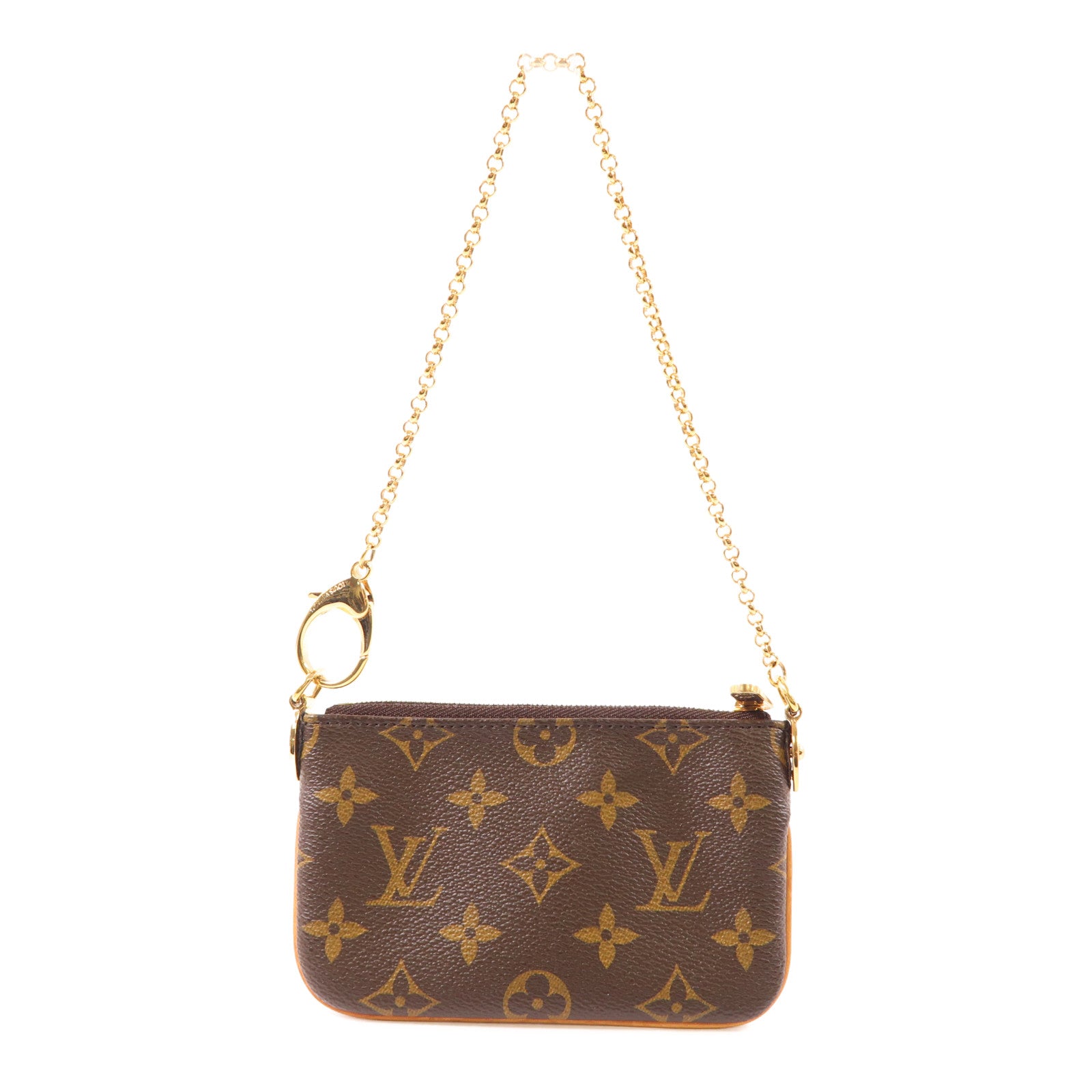 LOUIS VUITTON Monogram Pochette Milla PM金扣手挽袋