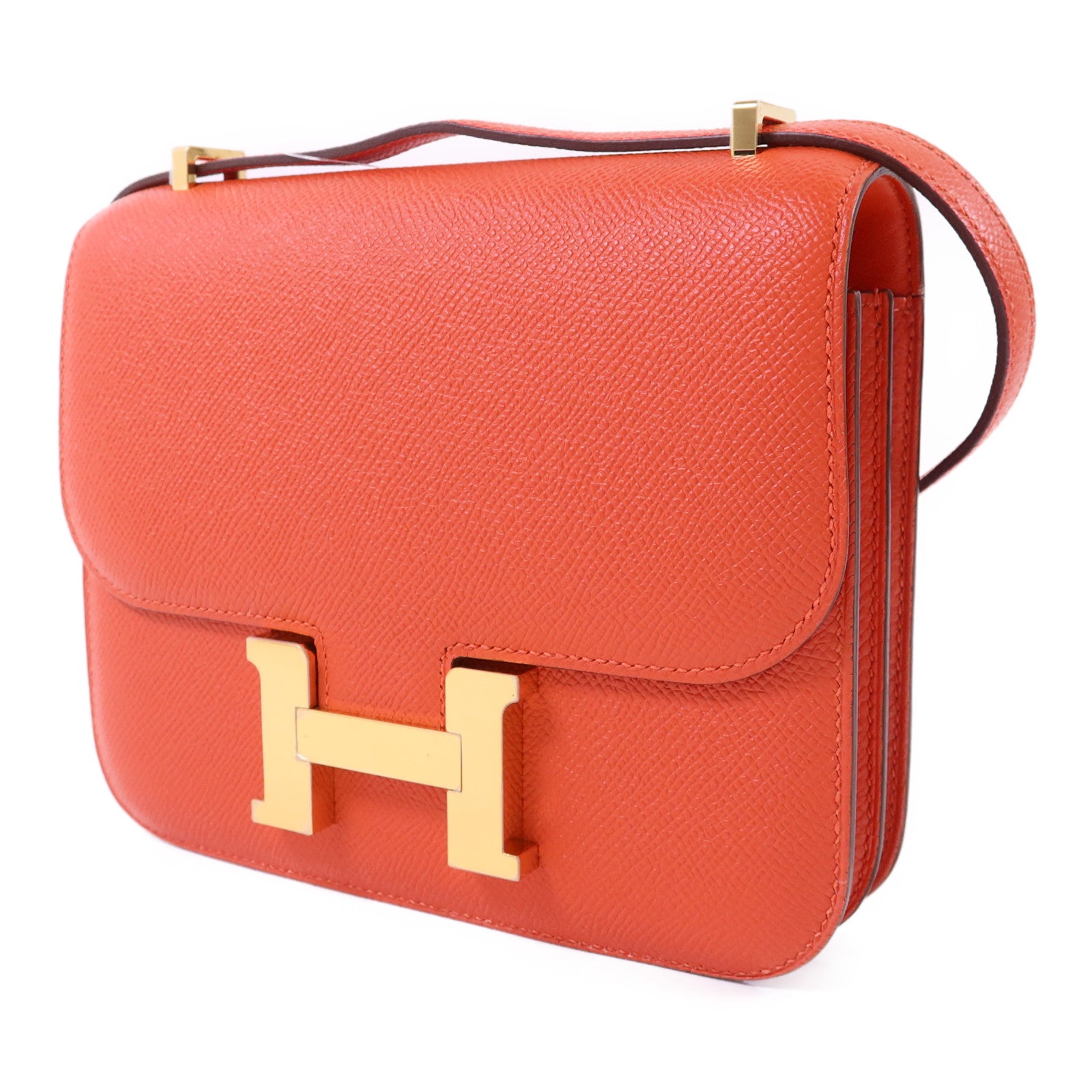 HERMES Epsom皮革Constance Mini金扣肩背袋