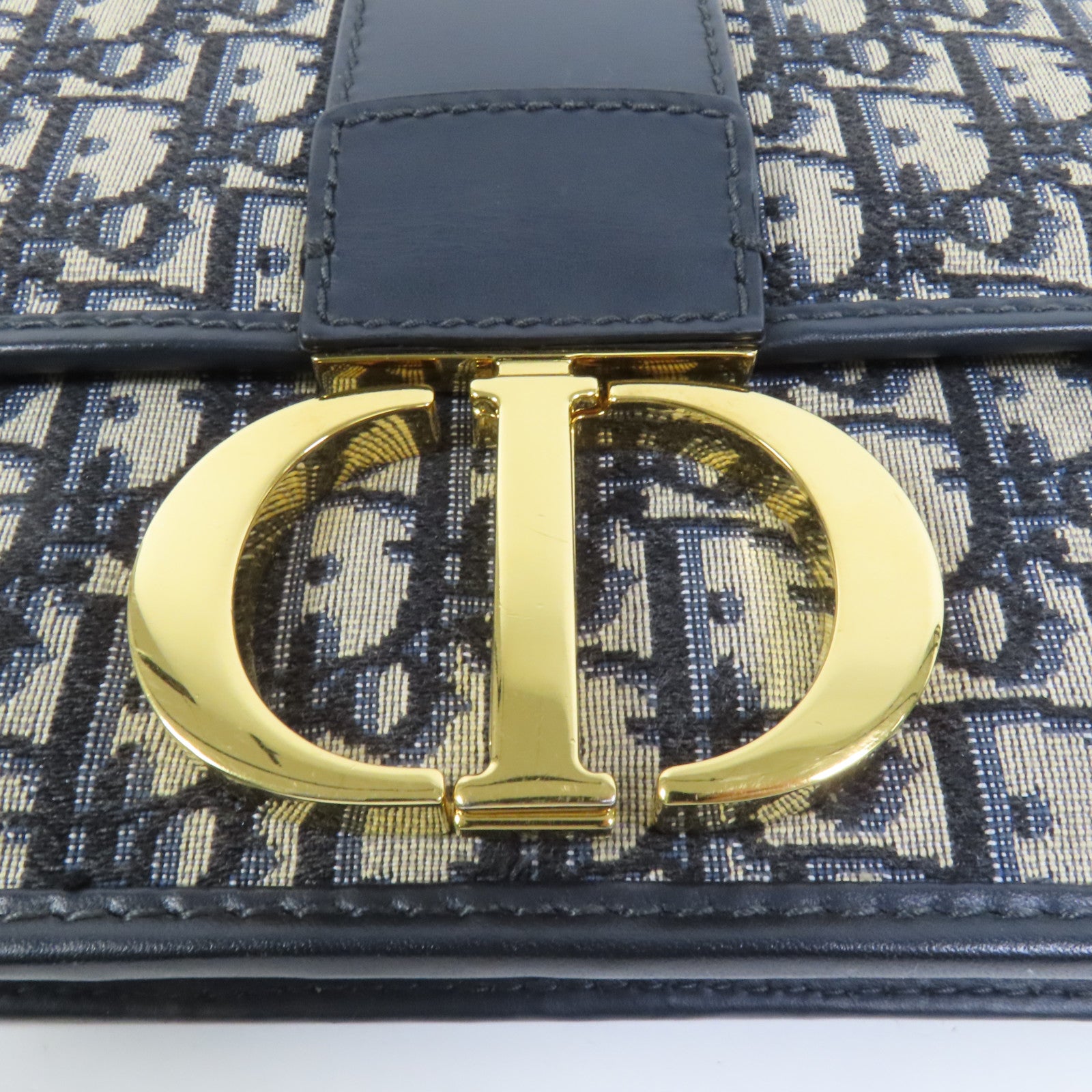 Dior 帆布Montaigne 30金扣肩背袋