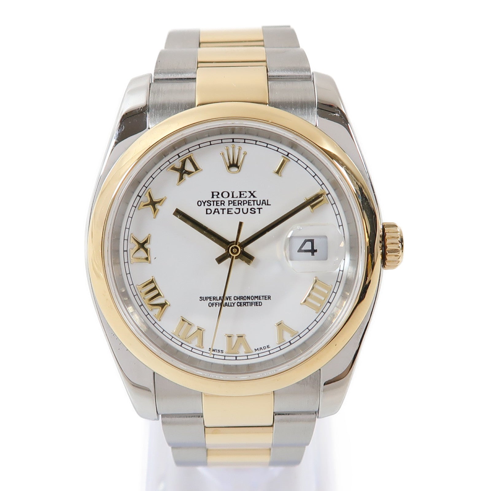 ROLEX Datejust 18K黃金/不鏽鋼手錶自動機芯