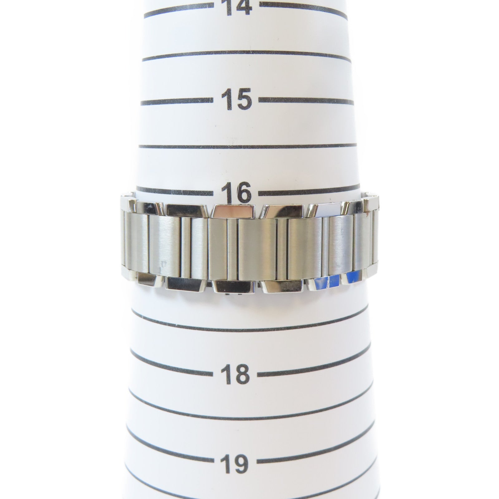 CARTIER Tank Francaise不鏽鋼手錶自動機芯白色#16.5cm