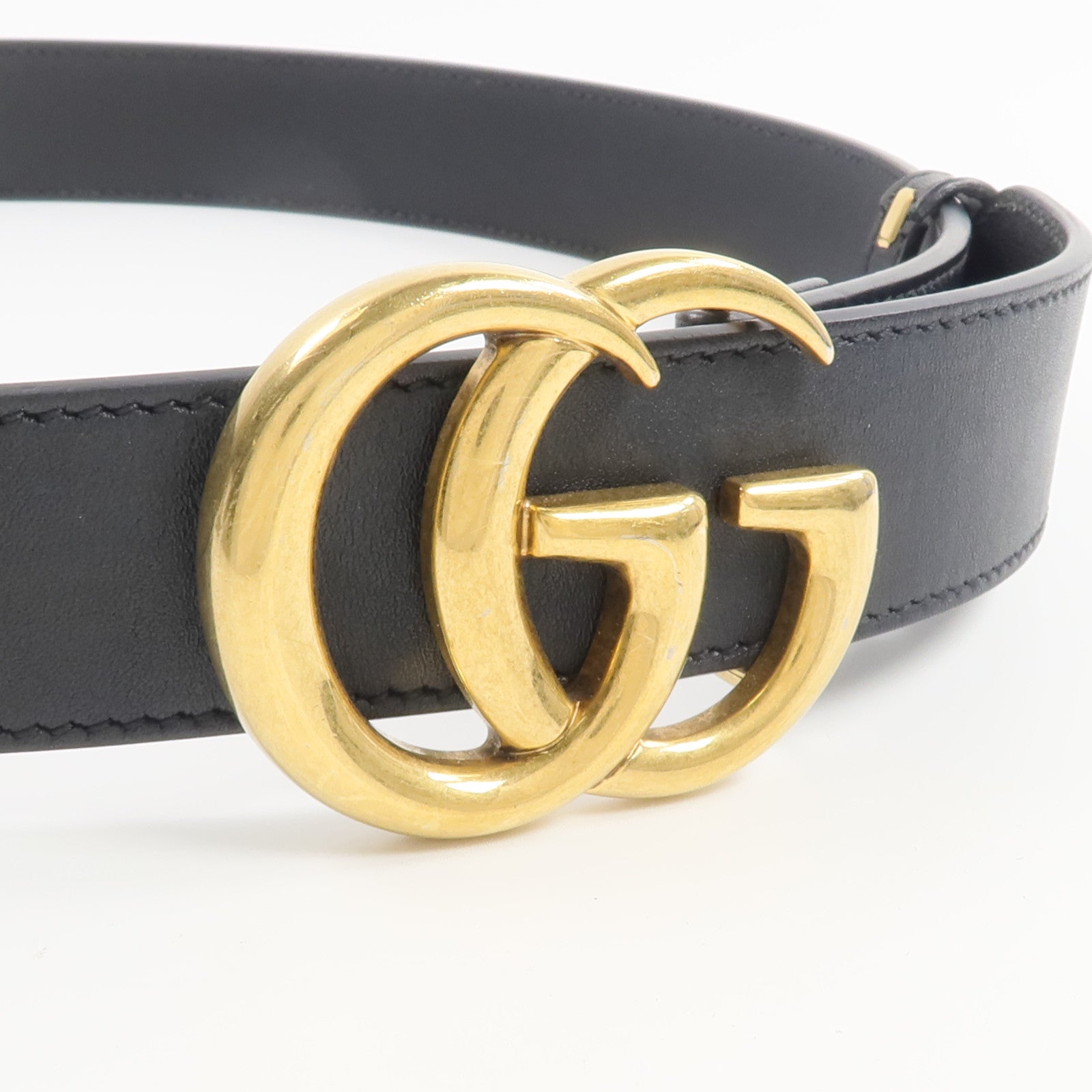 GUCCI 牛皮皮革GG Marmont Belt 80cm皮帶