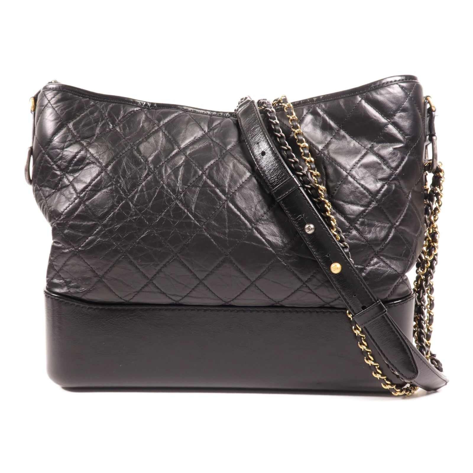 CHANEL 牛皮皮革Gabrielle Large鏈帶肩背袋