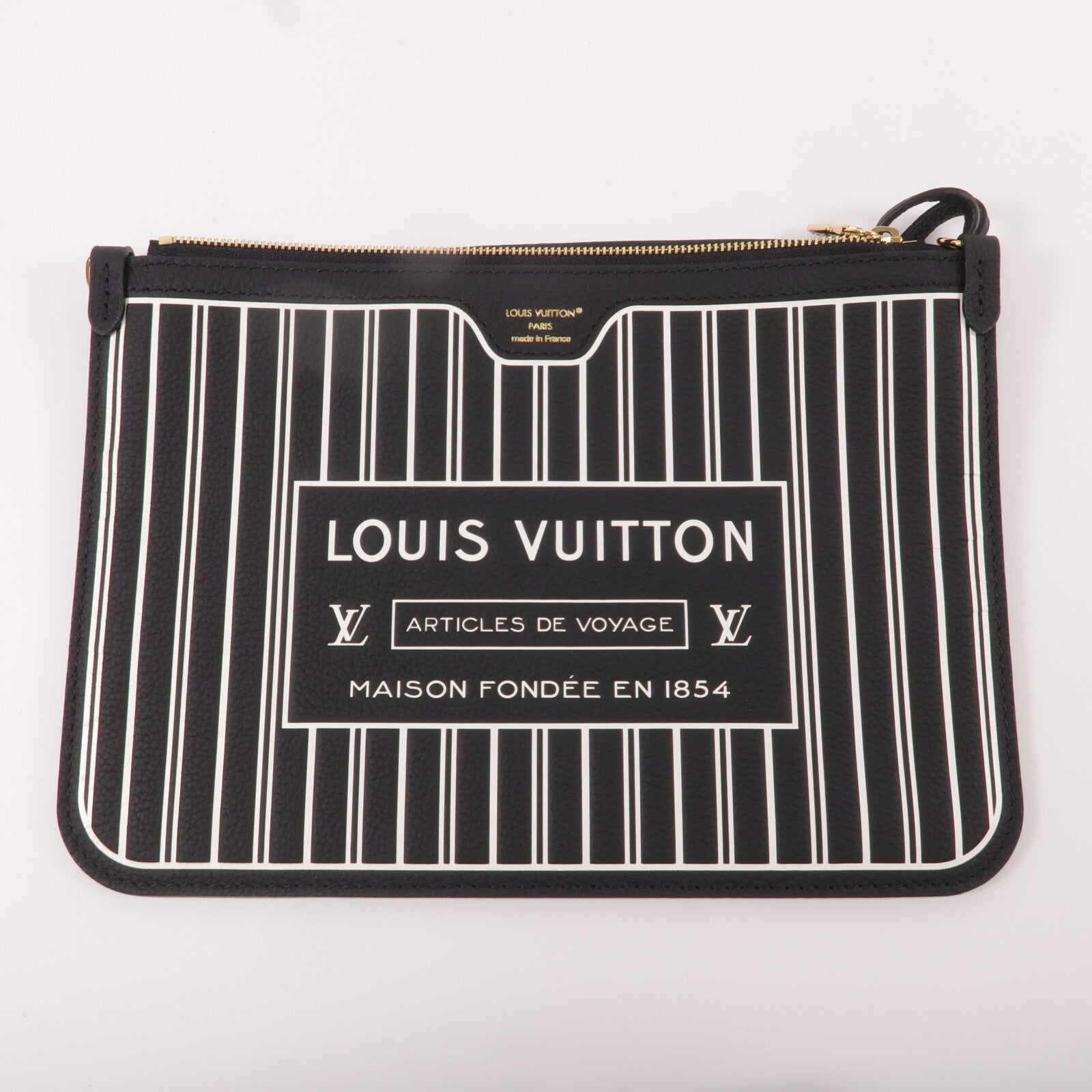 LOUIS VUITTON 牛皮皮革Monogram Neverfull Inside Out MM手挽袋