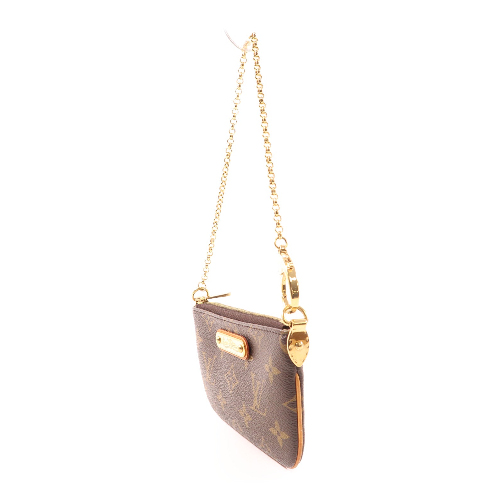 LOUIS VUITTON Monogram Pochette Milla PM金扣手挽袋