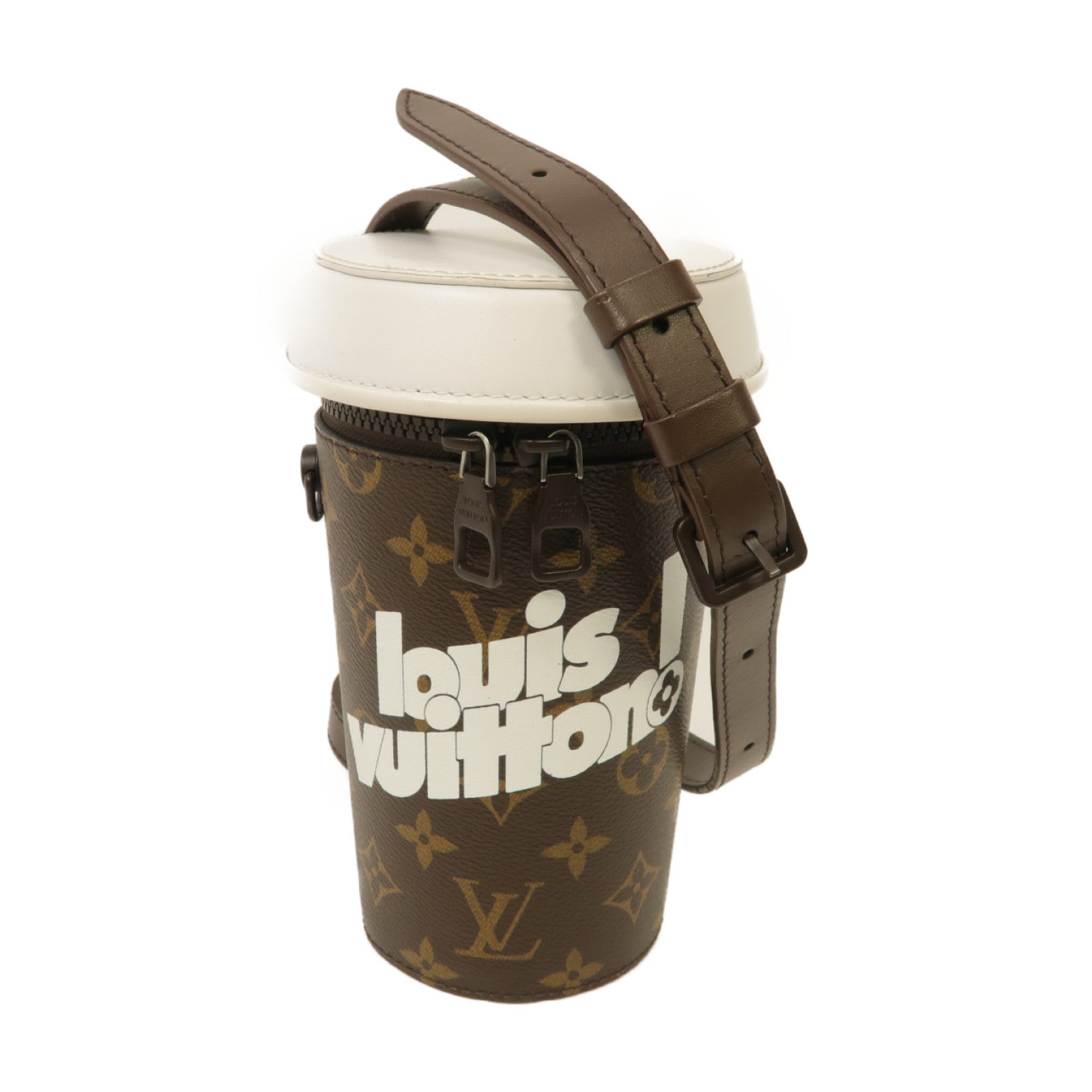 LOUIS VUITTON Monogram Coffee Cup肩背袋啡色