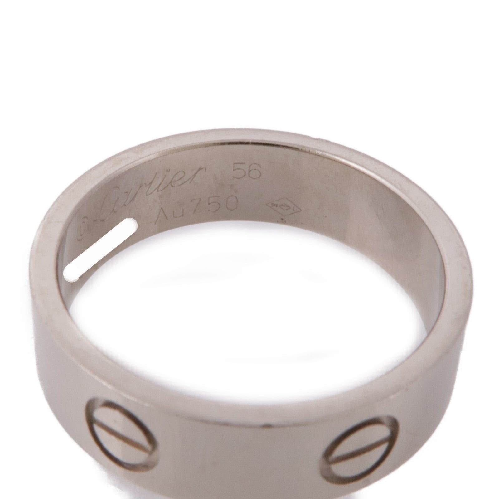 CARTIER Love Ring 18K White Gold Cartier#56 US#7.25