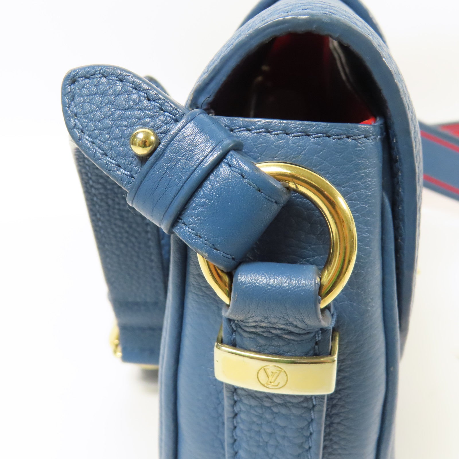 LOUIS VUITTON 牛皮皮革Pont 9 Soft PM金扣肩背袋