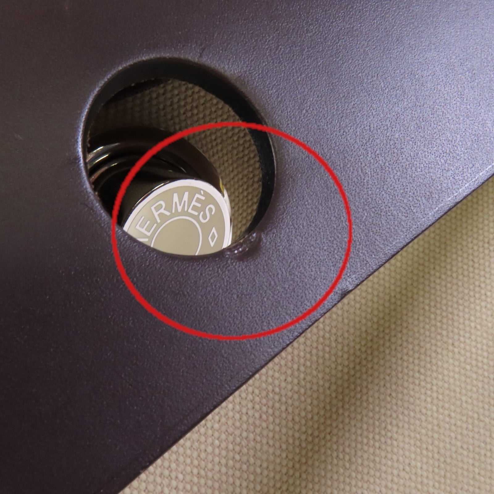 HERMES 帆布Herbag PM銀扣手挽肩背兩用袋