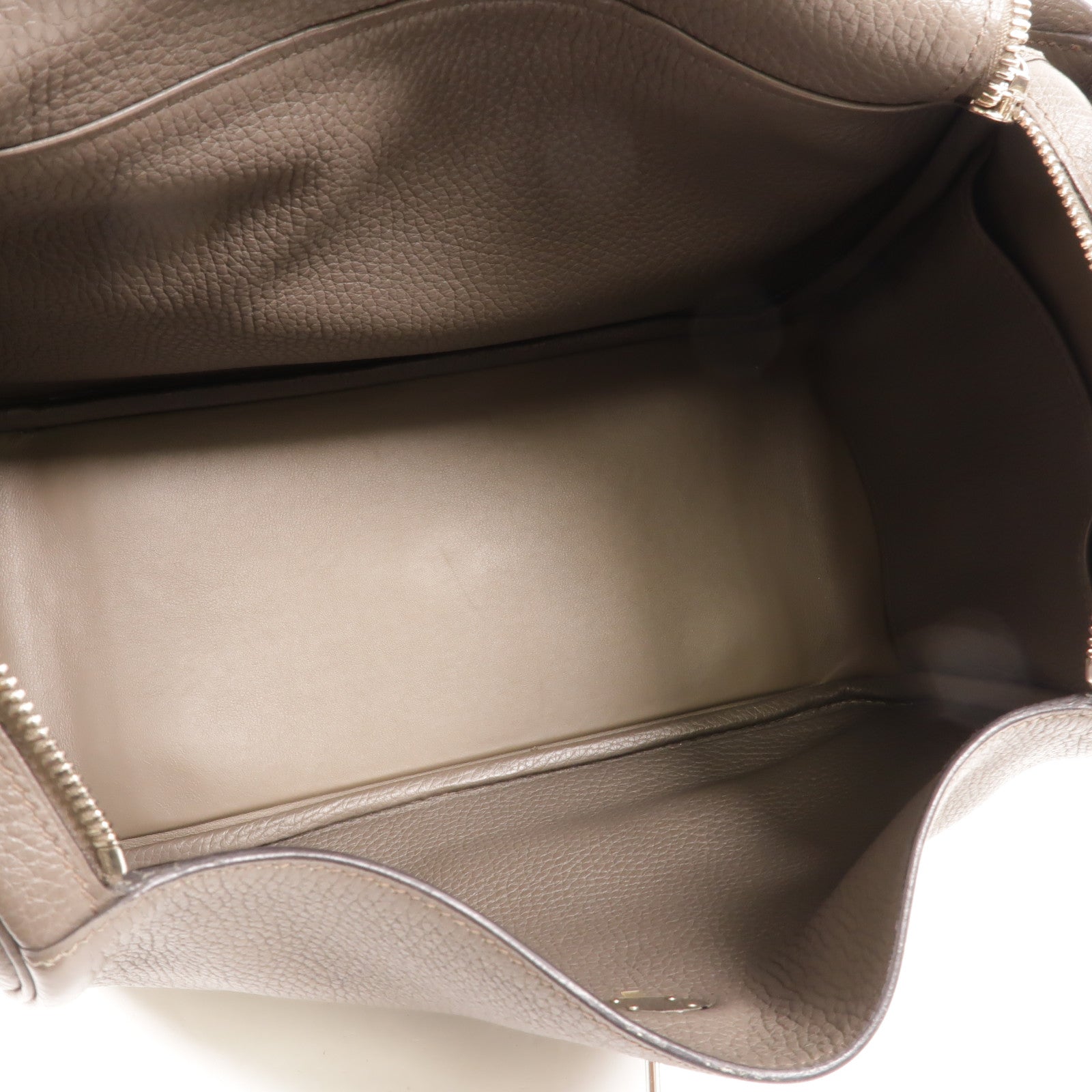HERMES Clemence皮革Lindy 30手挽肩背兩用袋Etain