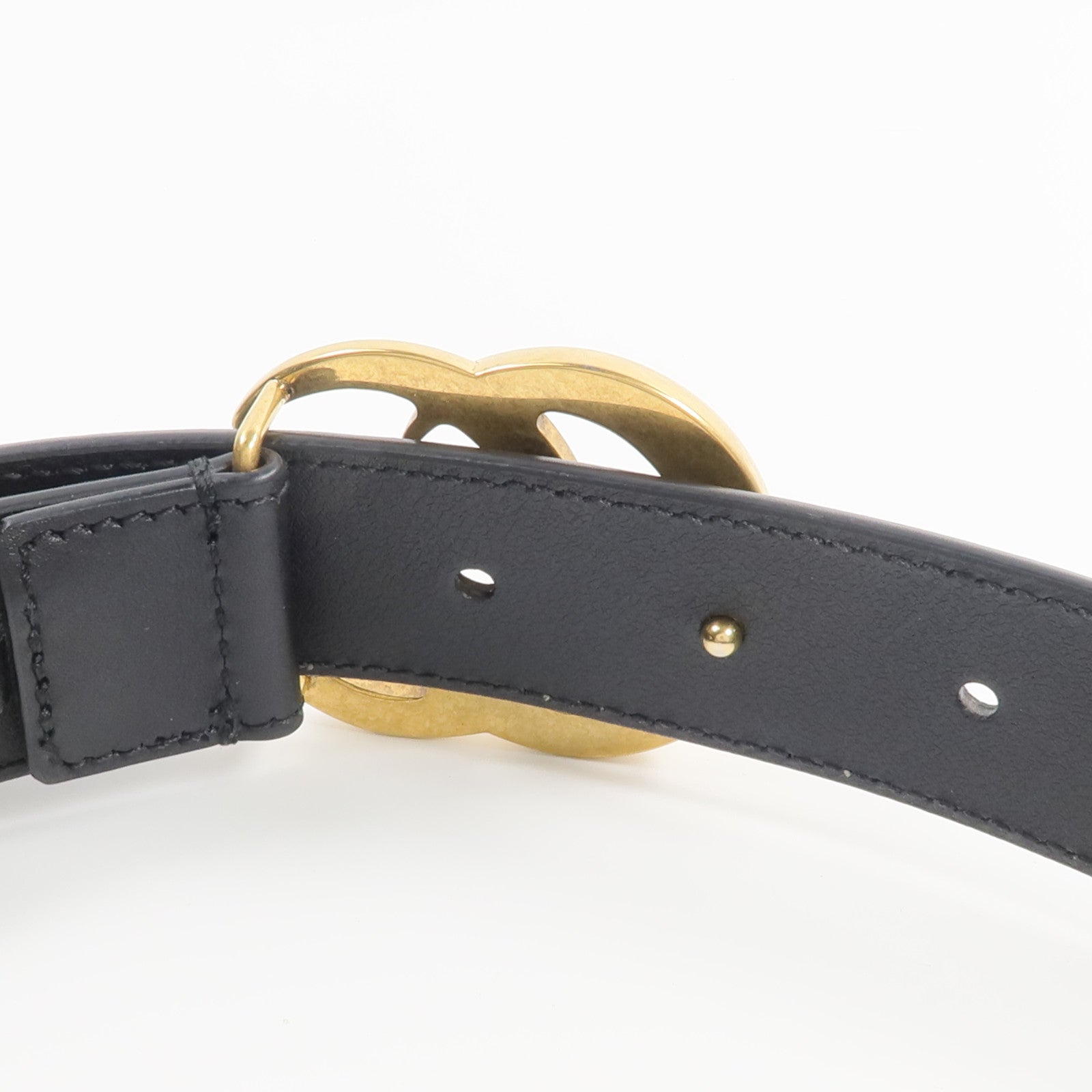 GUCCI 牛皮皮革GG Marmont Belt 80cm皮帶