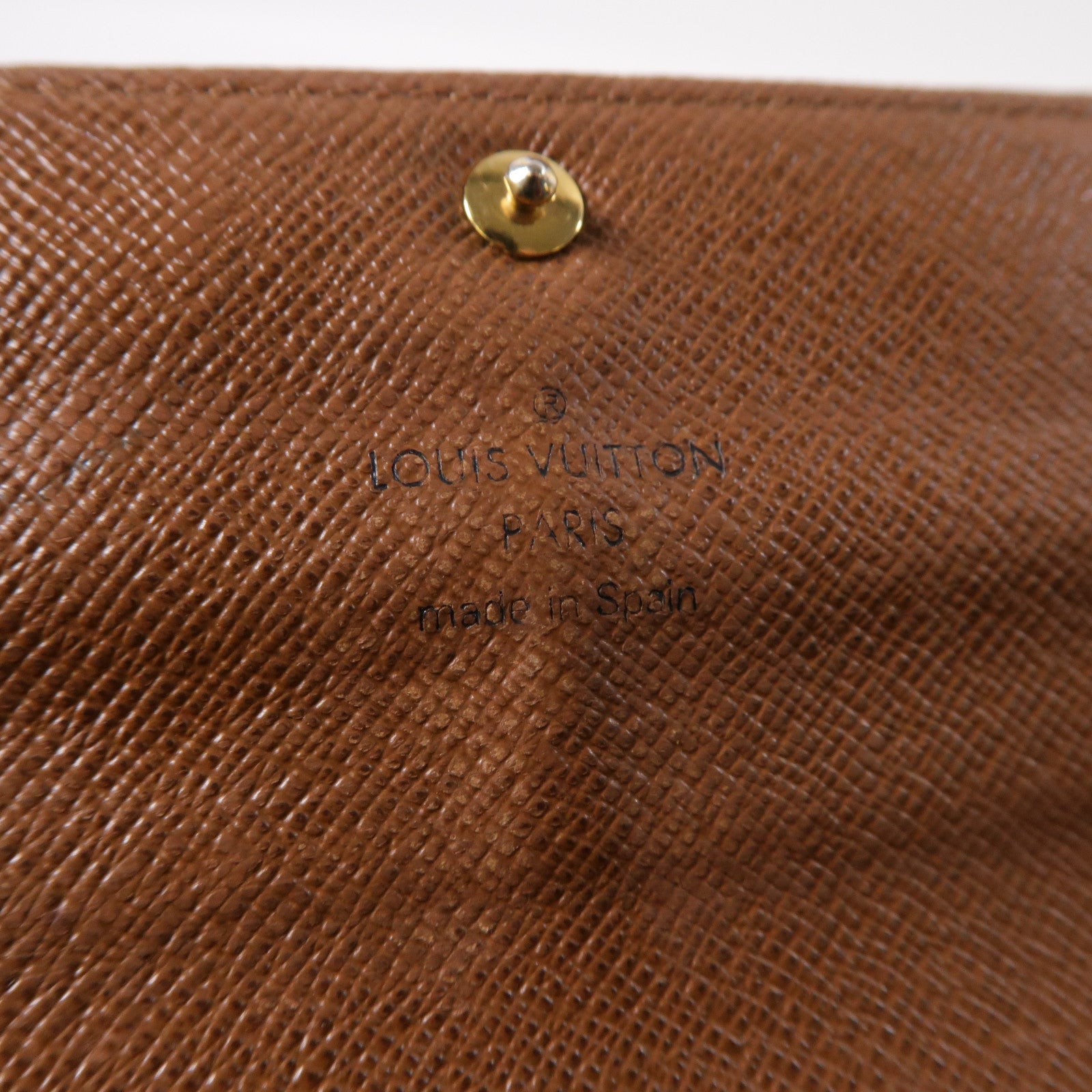 LOUIS VUITTON Monogram Long Wallet金扣長錢包啡色