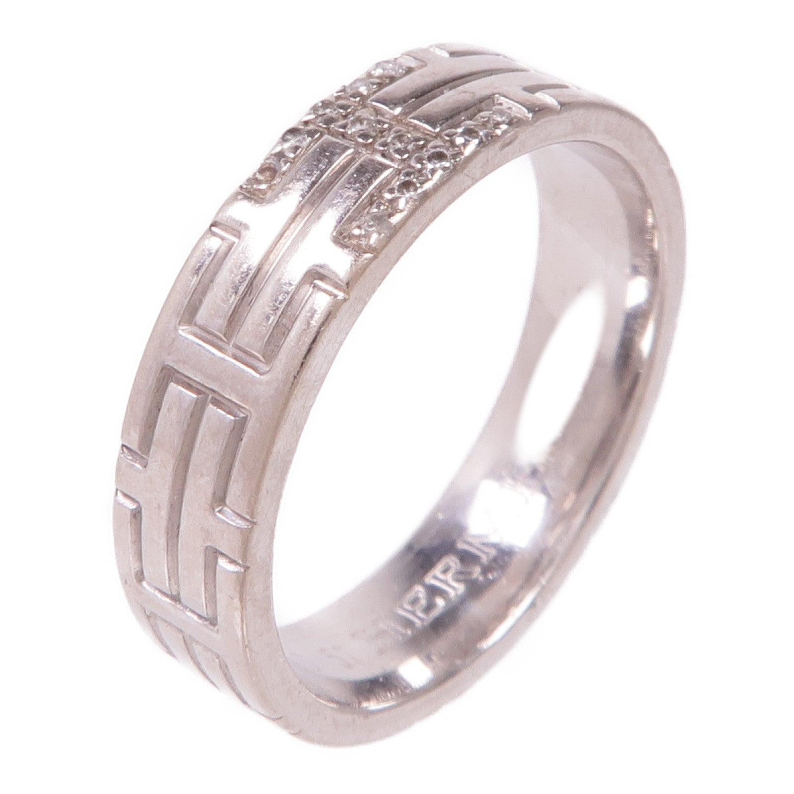 HERMES 18K白金Diamond Ring鑽石戒指Hermes#51/US#5.75