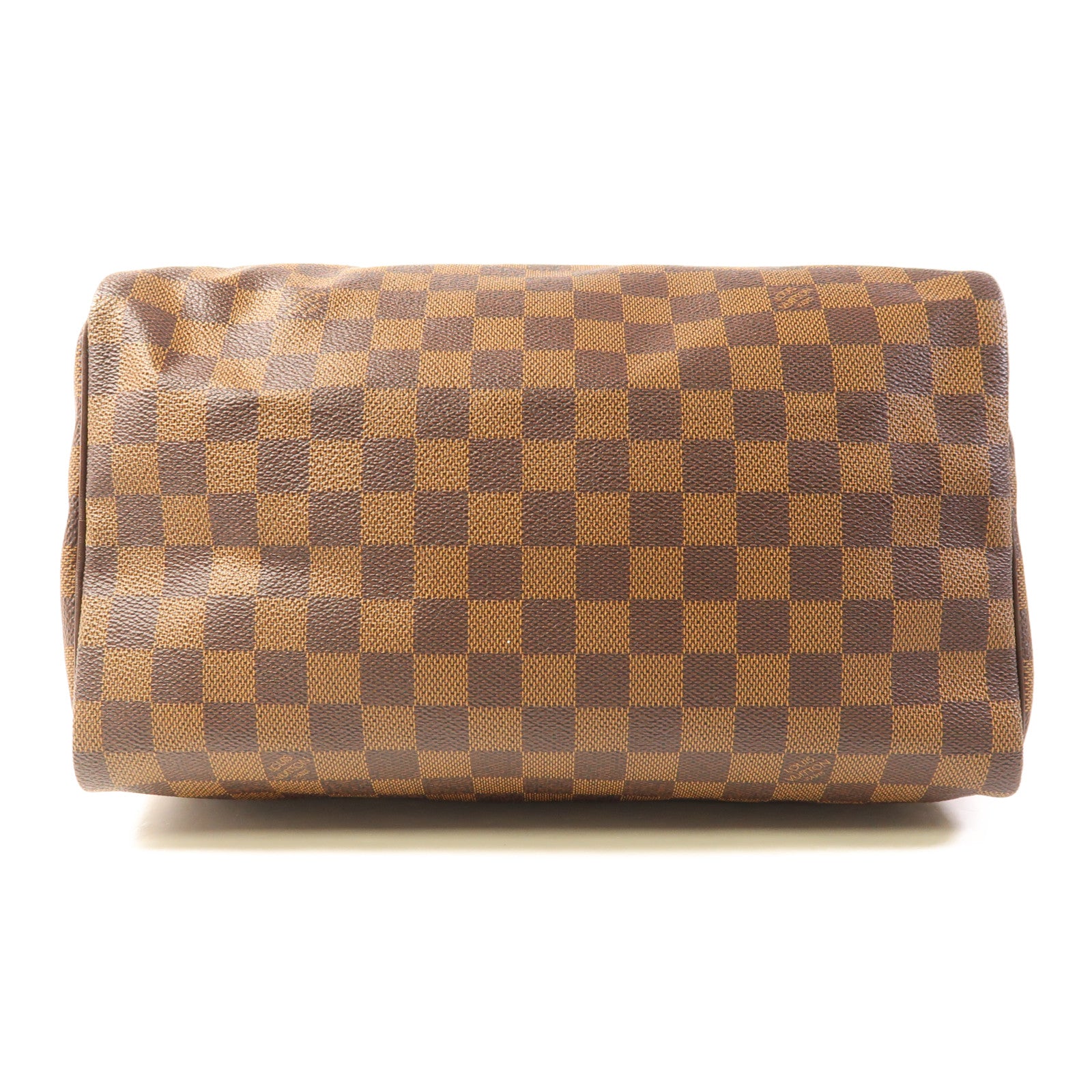LOUIS VUITTON Damier Speedy 30金扣手挽袋
