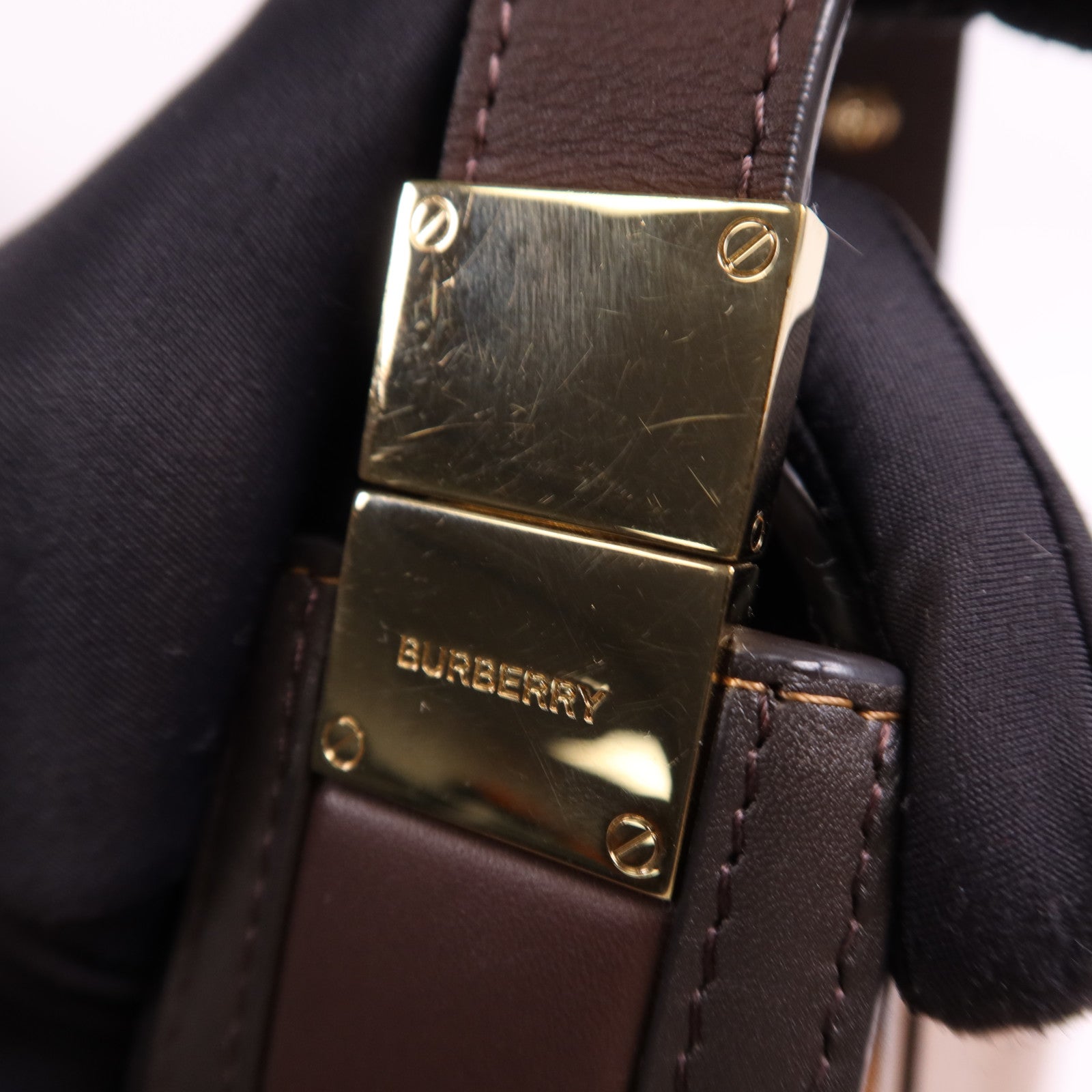 BURBERRY 牛皮皮革Olympia Small Bag金扣肩背袋