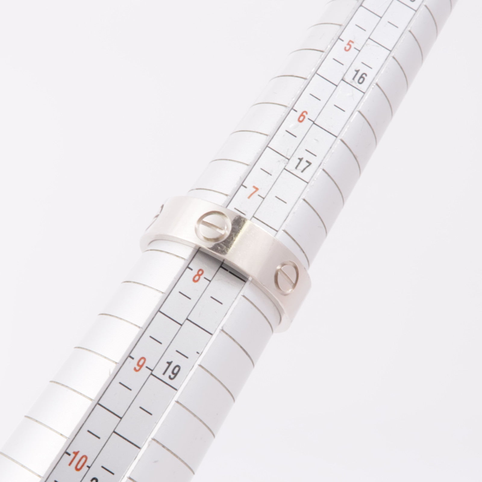 CARTIER Love Ring 18K White Gold Cartier#56 US#7.25