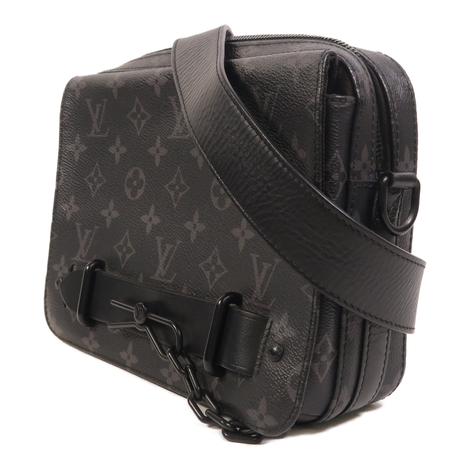 LOUIS VUITTON Monogram Eclipse Steamer肩背袋