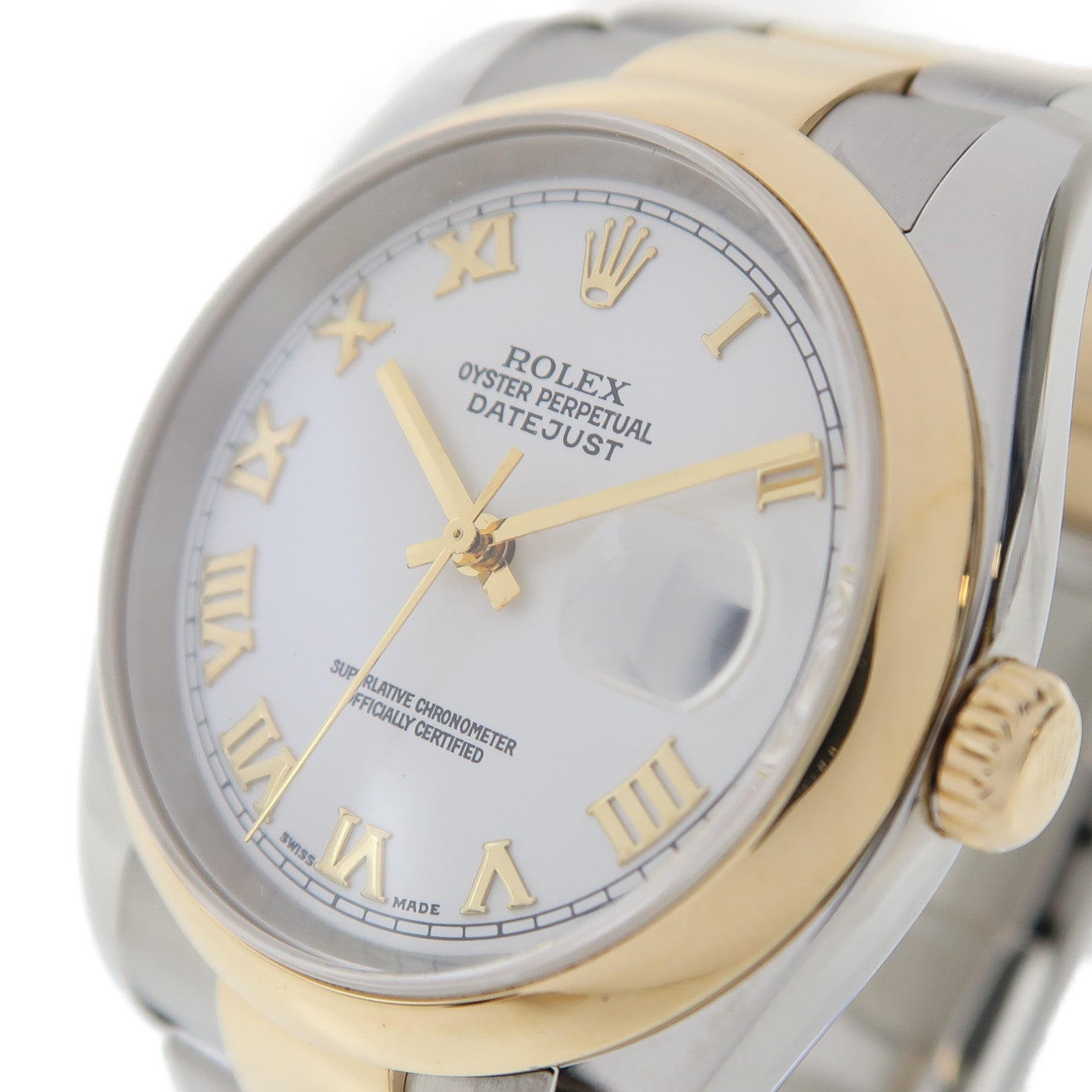 ROLEX Datejust 18K黃金/不鏽鋼手錶自動機芯