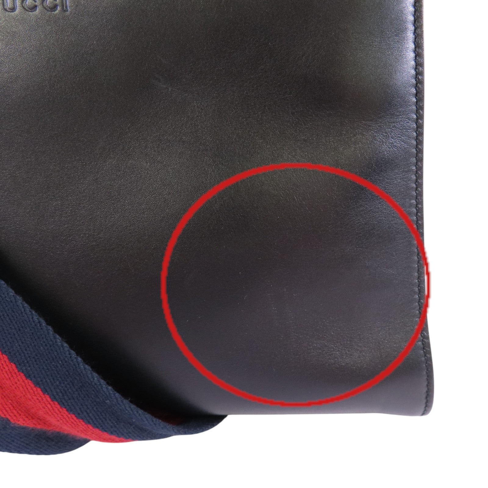 GUCCI 牛皮皮革Nymphaea Bamboo金扣手挽肩背兩用袋