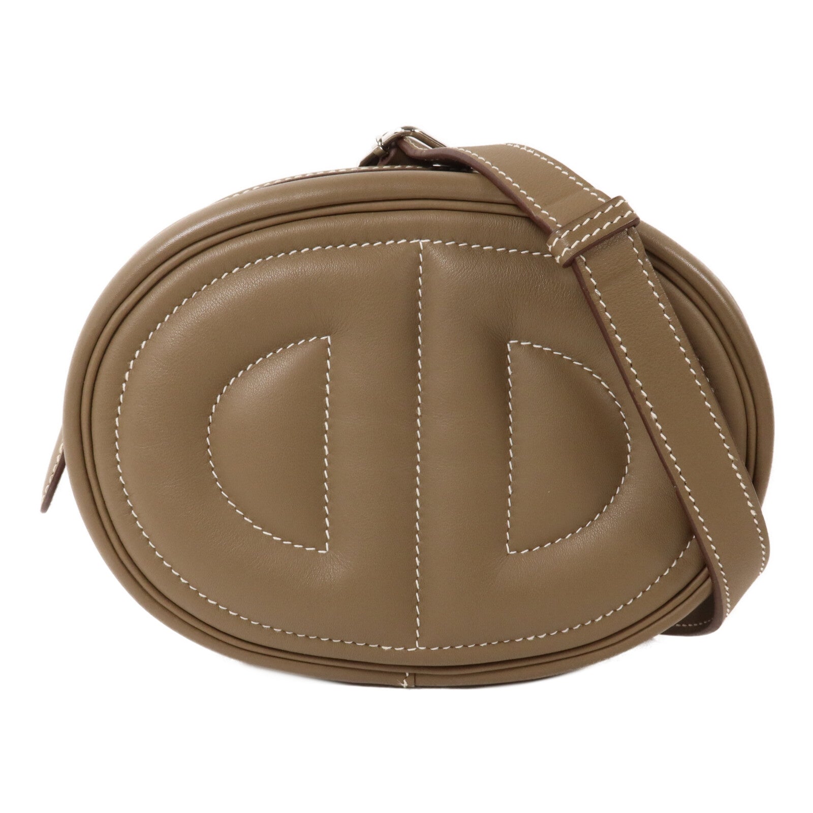 HERMES Swift皮革In The Loop Belt Bag肩背袋Etoupe