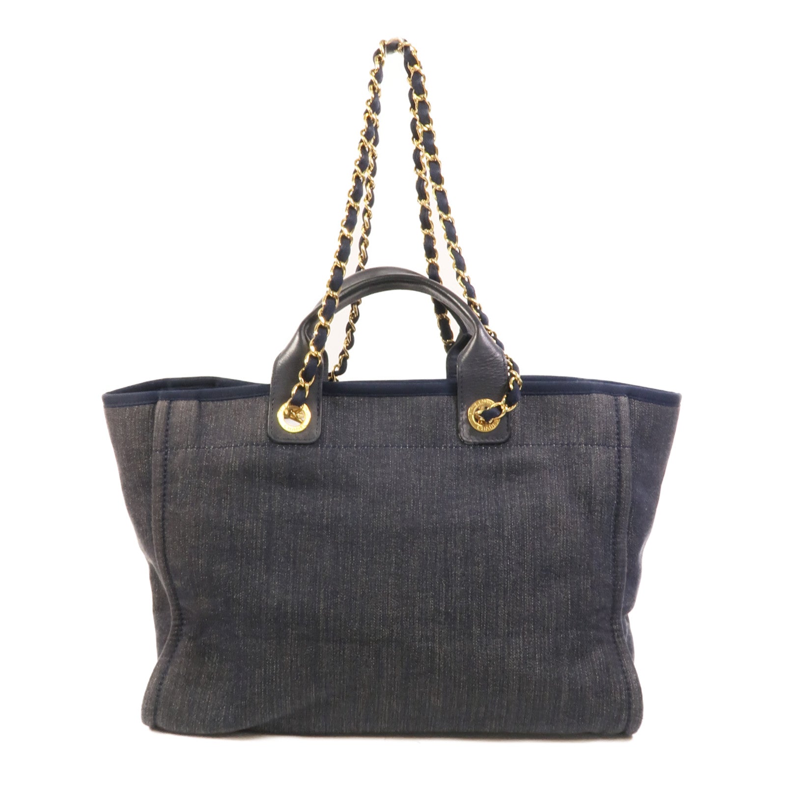 CHANEL Denim Deauville Tote Bag手挽肩背兩用袋
