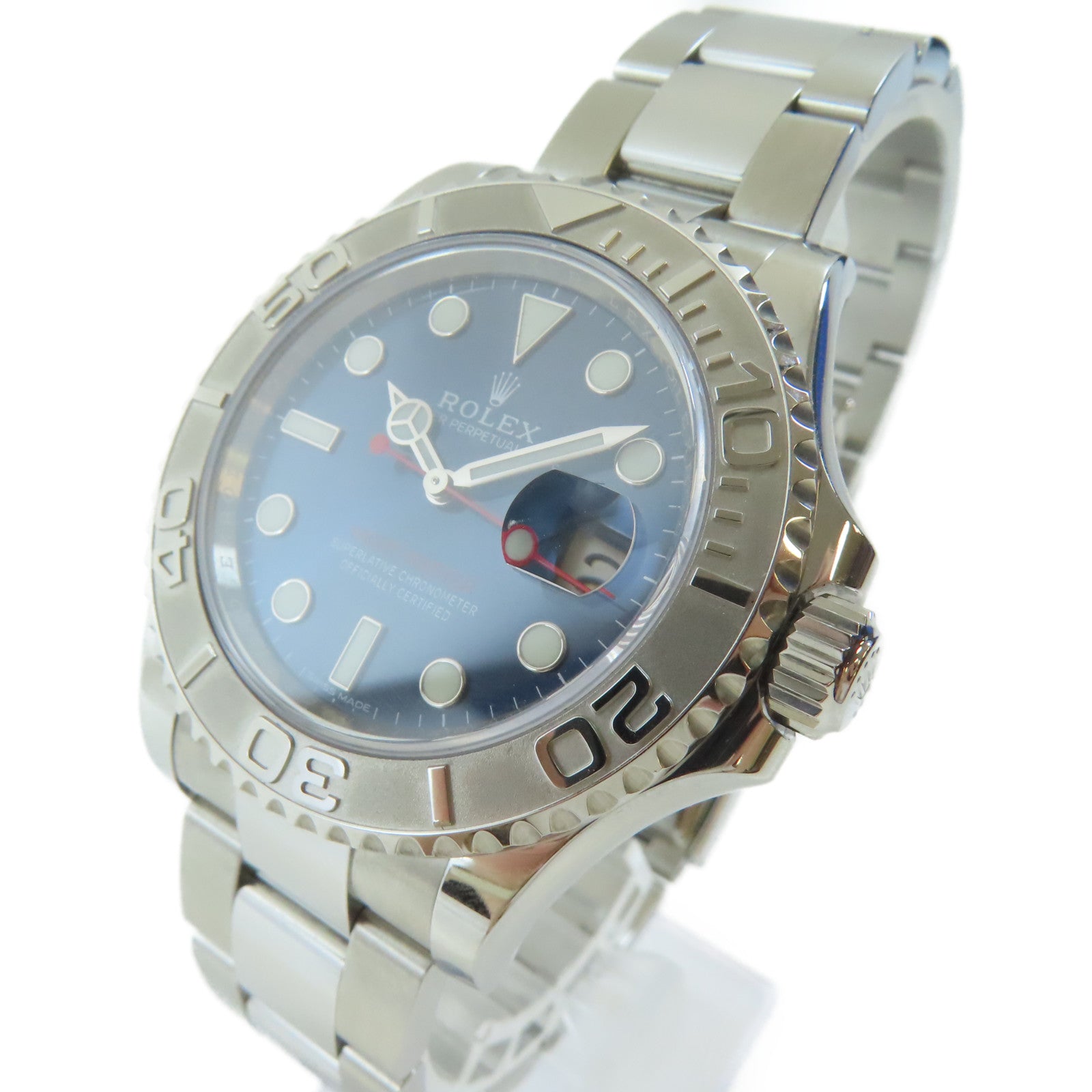 ROLEX Yacht Master不鏽鋼/鉑金手錶自動機芯藍色