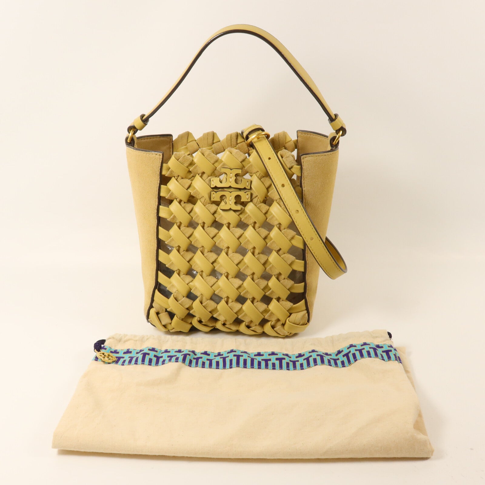 Tory Burch 牛皮皮革/麂皮皮革Shoulder Bag手挽肩背兩用袋