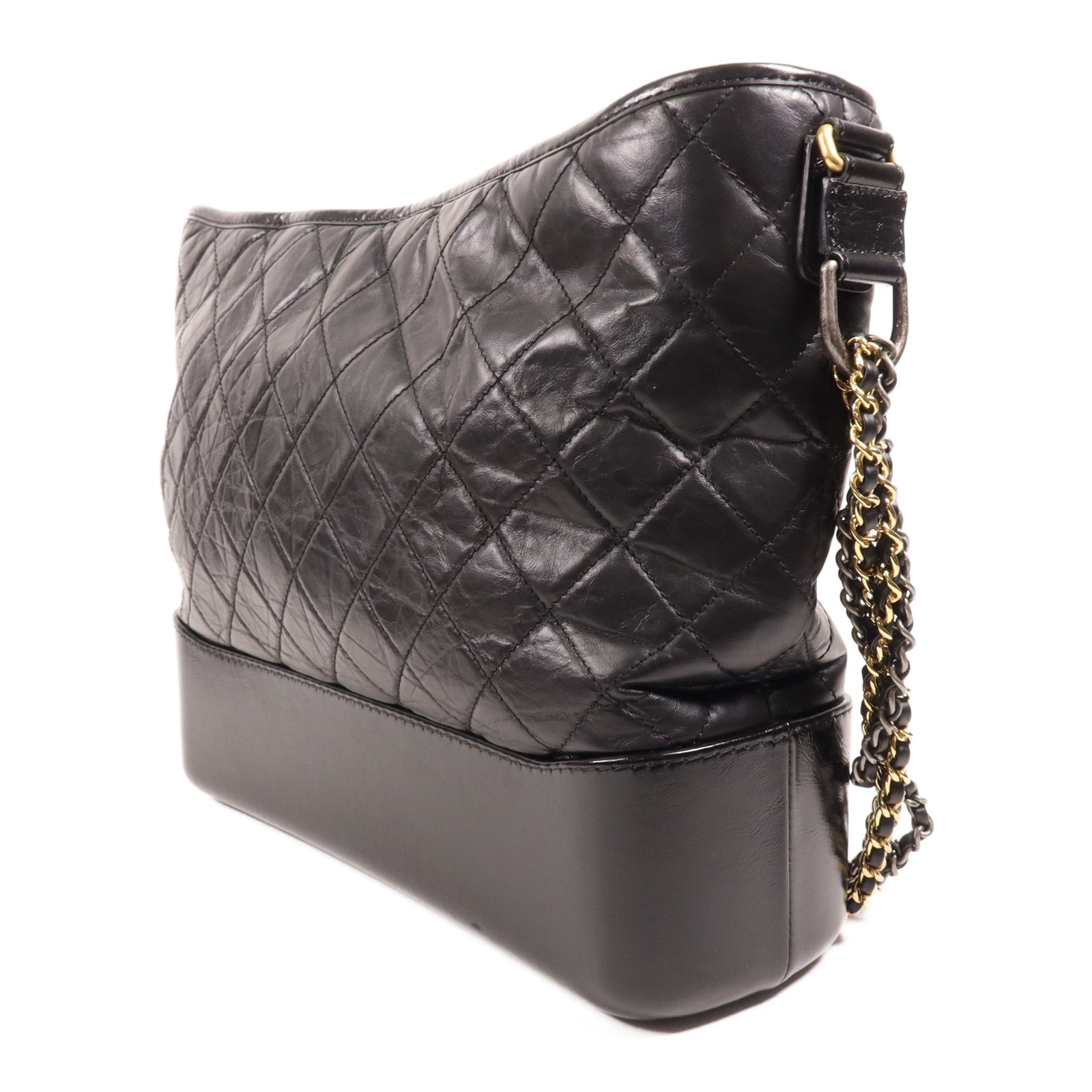 CHANEL 牛皮皮革Gabrielle Large鏈帶肩背袋