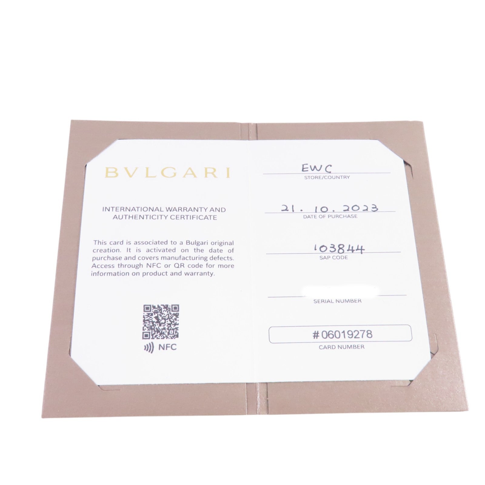 BVLGARI Capri Chronograph Edition 103844