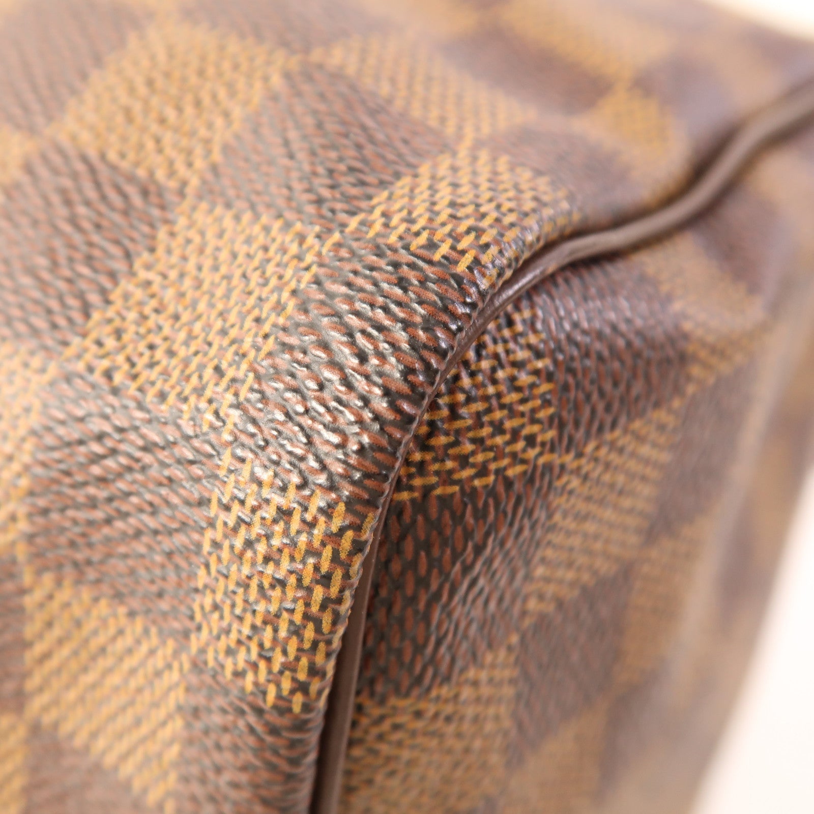 LOUIS VUITTON Damier Speedy 30金扣手挽袋