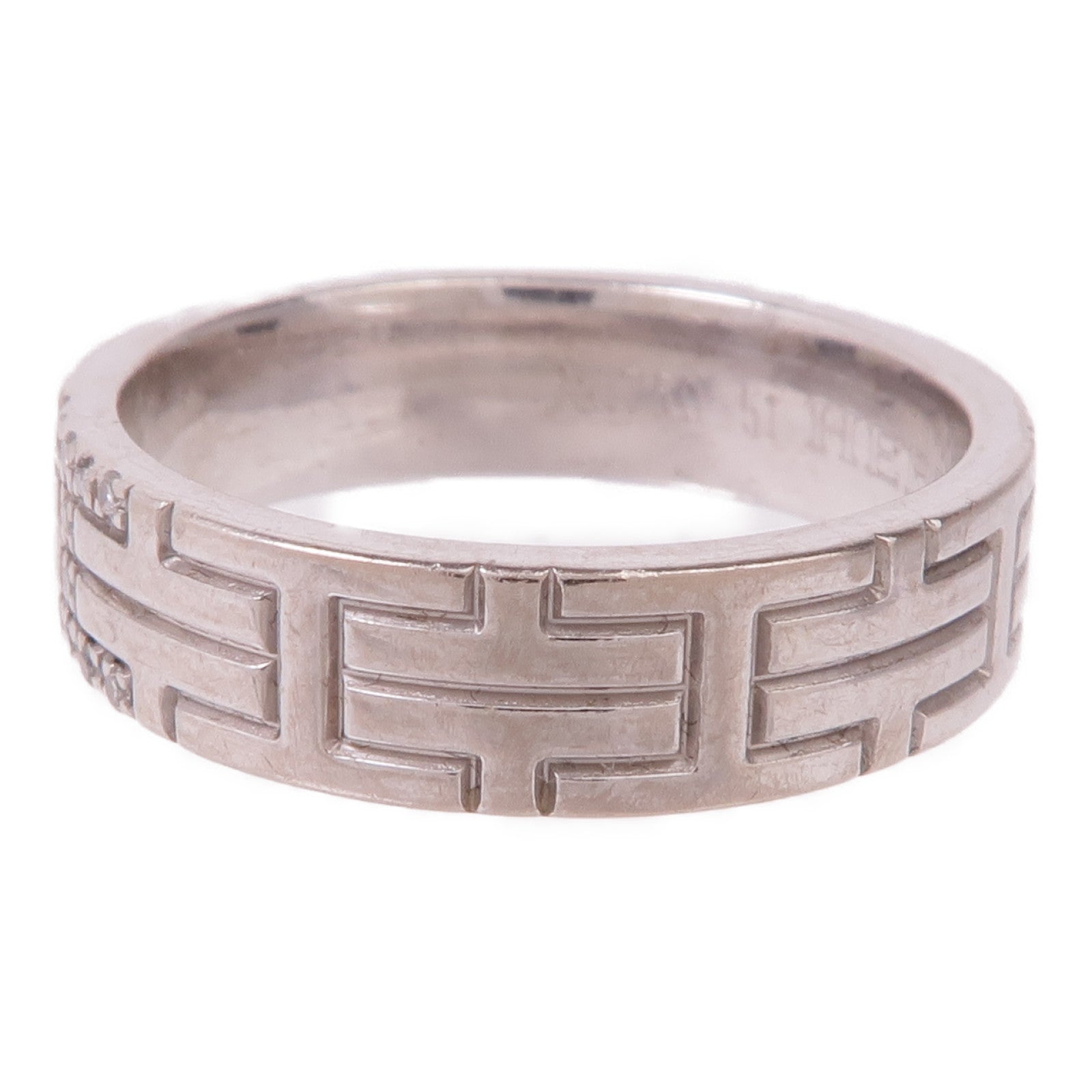 HERMES 18K白金Diamond Ring鑽石戒指Hermes#51/US#5.75