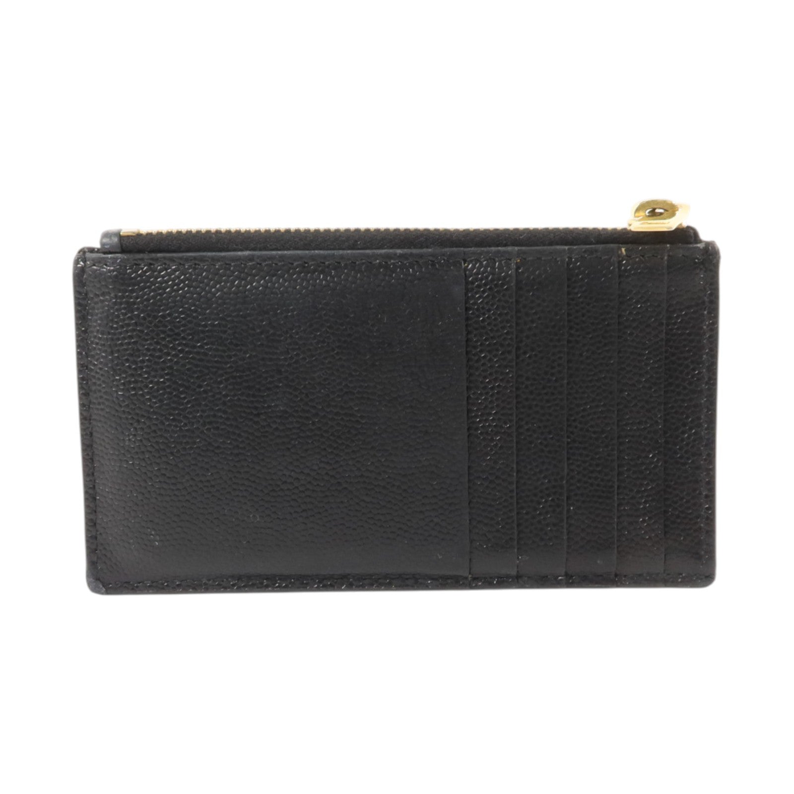 YVES SAINT LAURENT 牛皮皮革Card Case金扣卡片套
