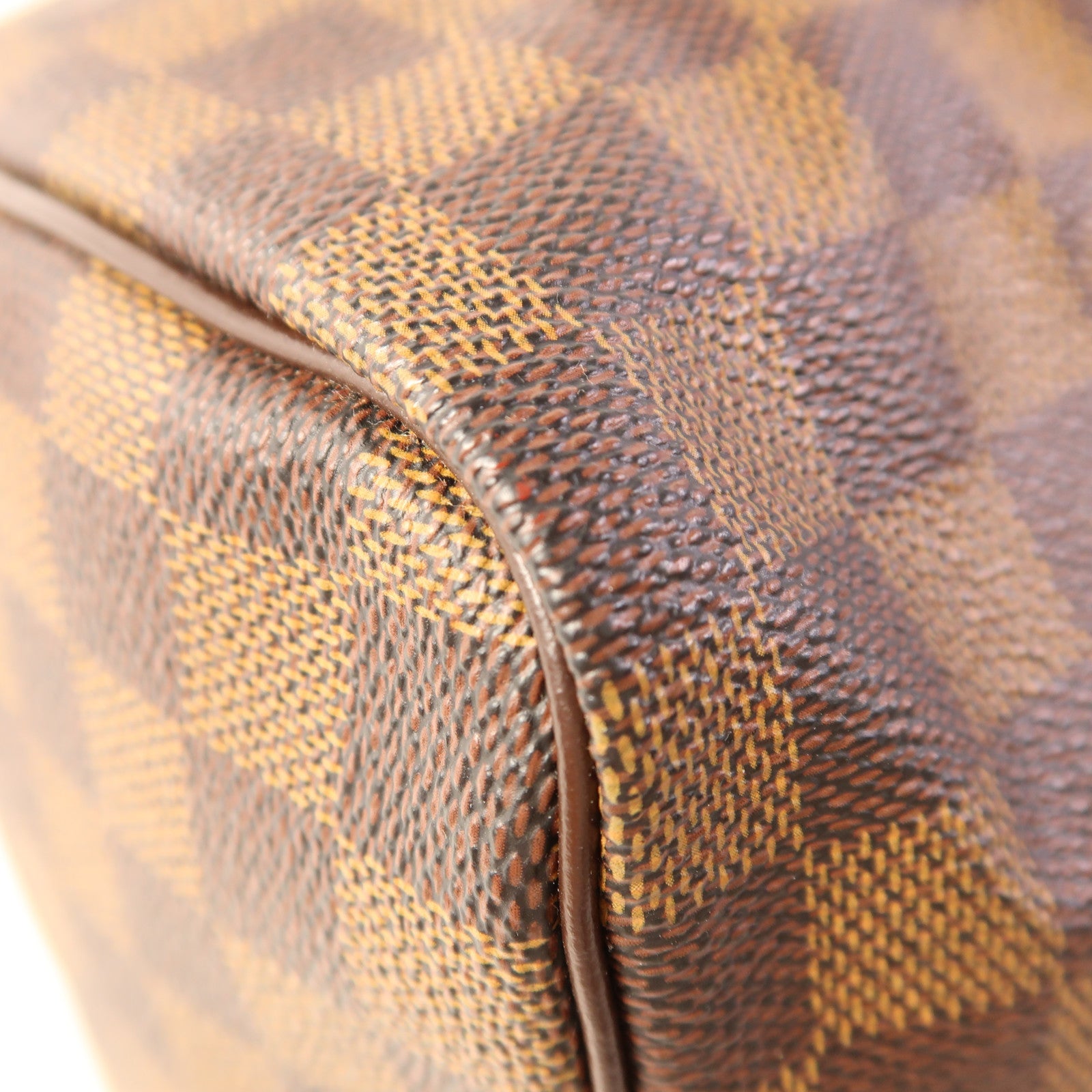 LOUIS VUITTON Damier Speedy 30金扣手挽袋