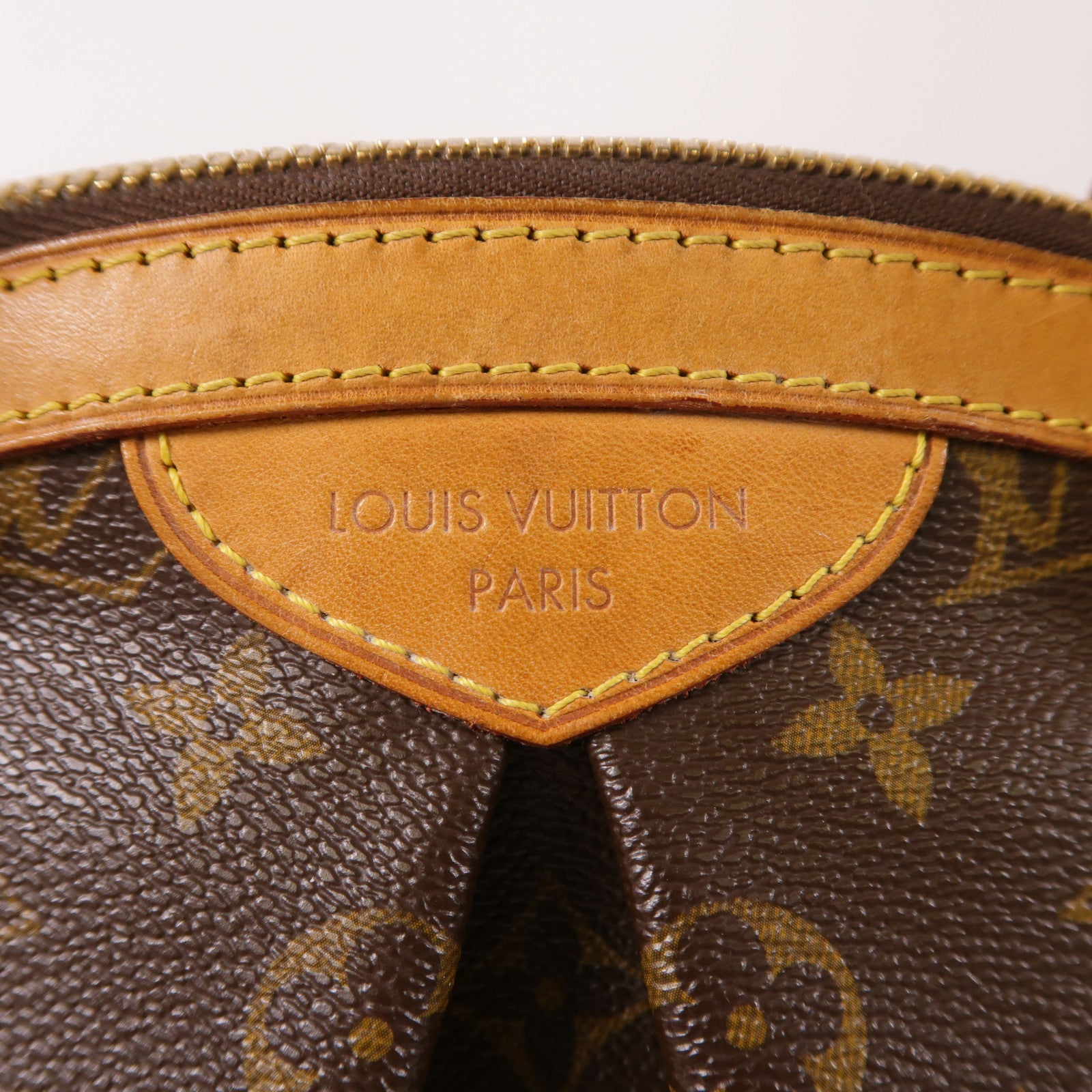 LOUIS VUITTON LV GHW Tivoli PM Handbag M40143 Monogram Brown